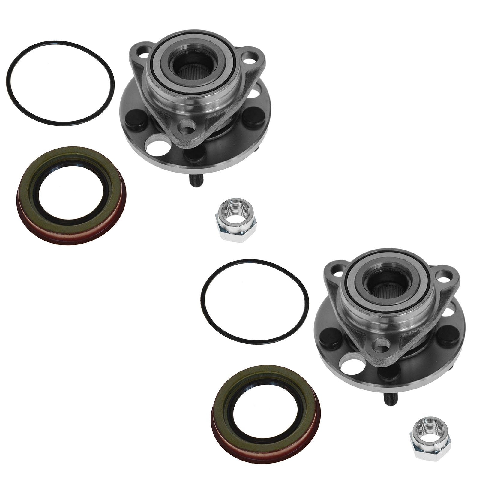 Trq Front Wheel Bearing Pair Set Of 2 Lh Left Driver Rh Right Passenger Replacement Compatible With Buick Cadillac Chevrolet Old