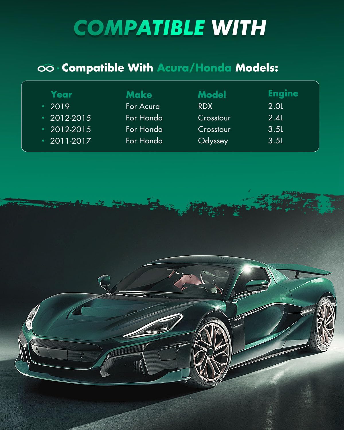 Scitoo D1521 Front Ceramic Brake Pads Sets Fit For Acura Rdx 2019,For Honda Crosstour 2012-2015,For Honda Odyssey 2011-2017