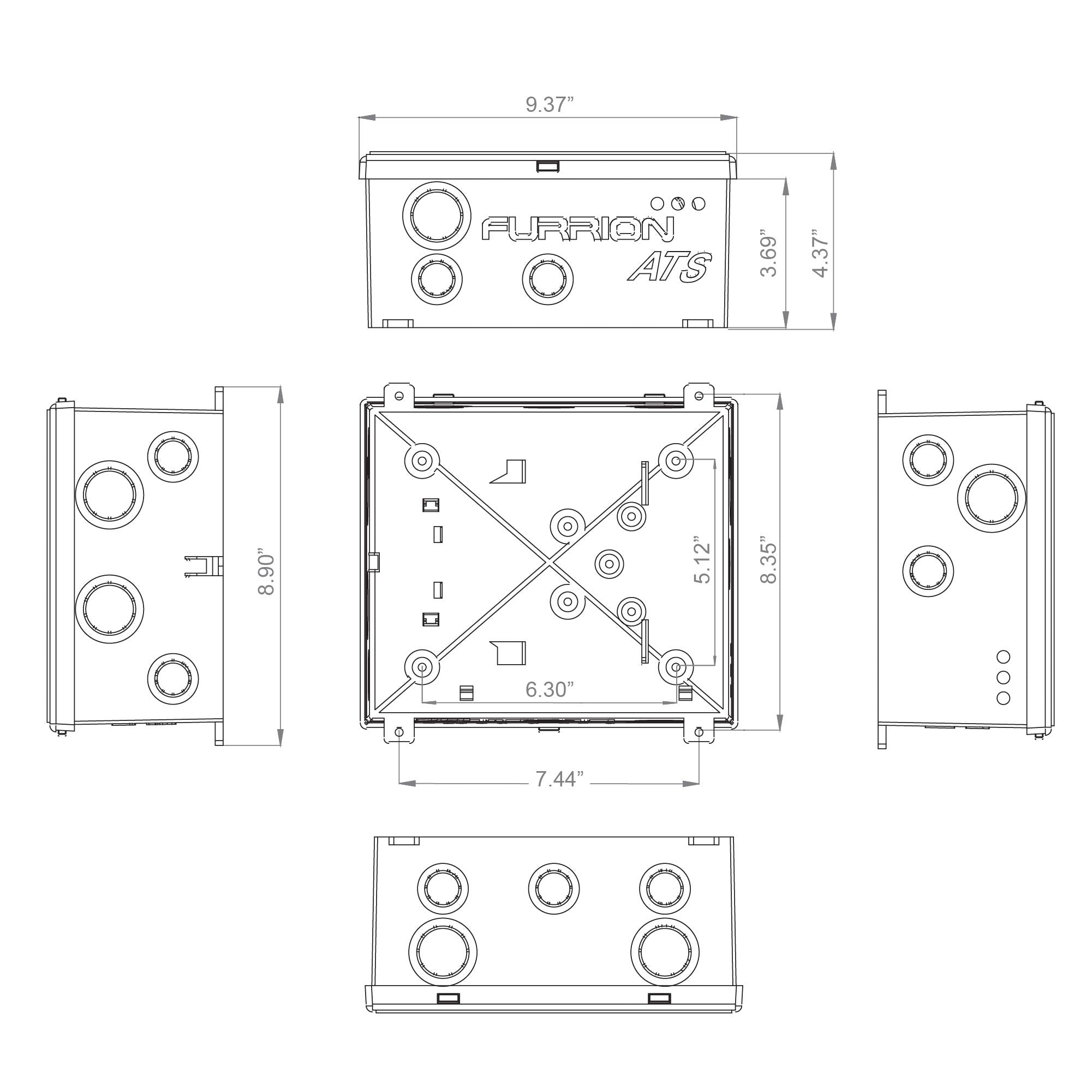 Furrion 50 Amp Automatic Transfer Switch For Rv To Changeover Input Between 125/250Volt Ac Power Sources. With Vibrationsmart &