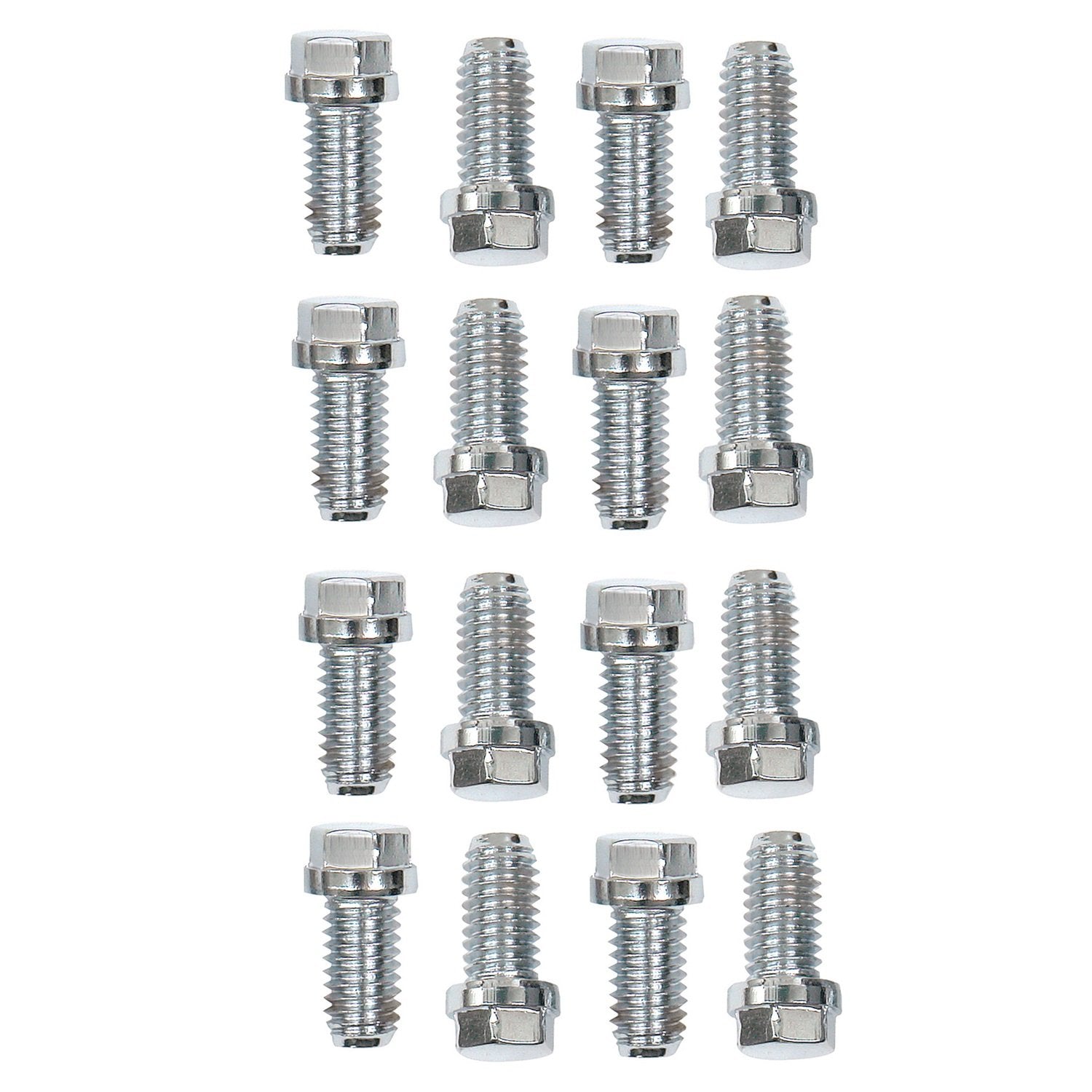 Mr. Gasket - 2211G Stainless Steel Header Bolts, 3/8-16X3/4 16Pc, Silver