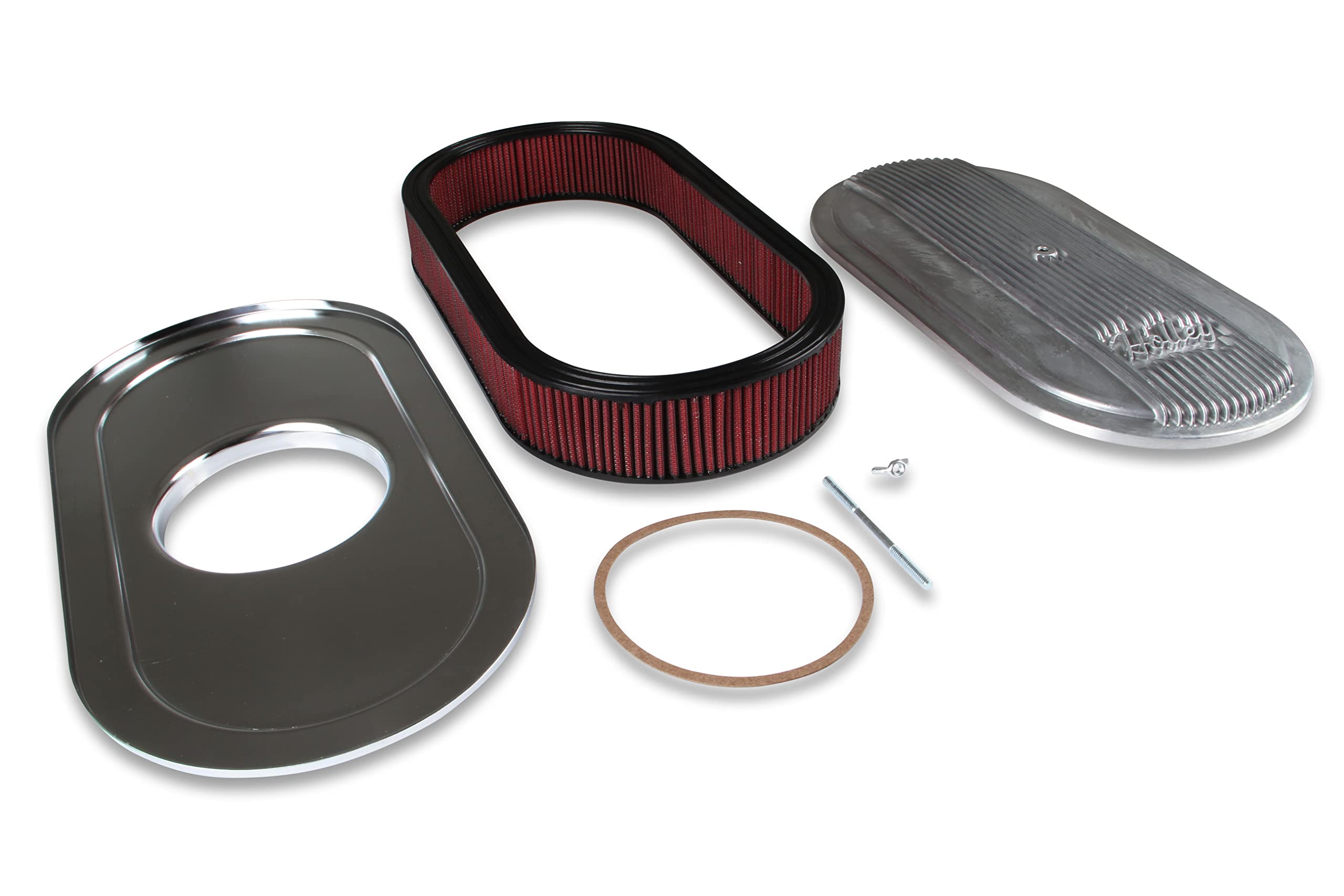 Holley 120-400: Oval Air Cleaner, Finned