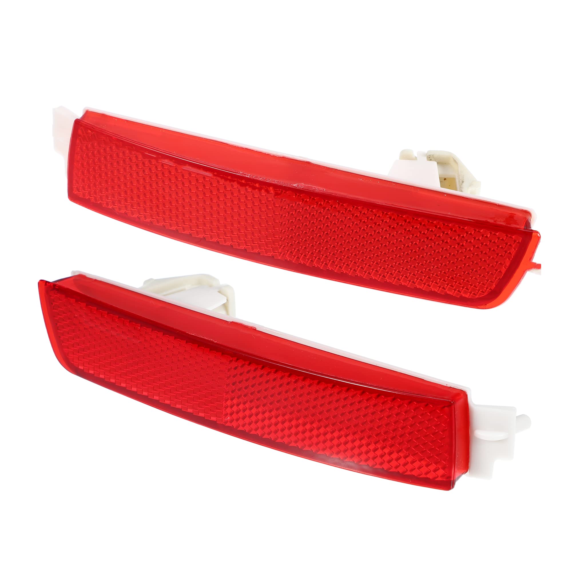 X AUTOHAUX 1 Pair Exterior Rear Bumper Side Marker Reflector Red for Nissan Sentra 2013-2018 Left Right Side 265655C000 265605C0