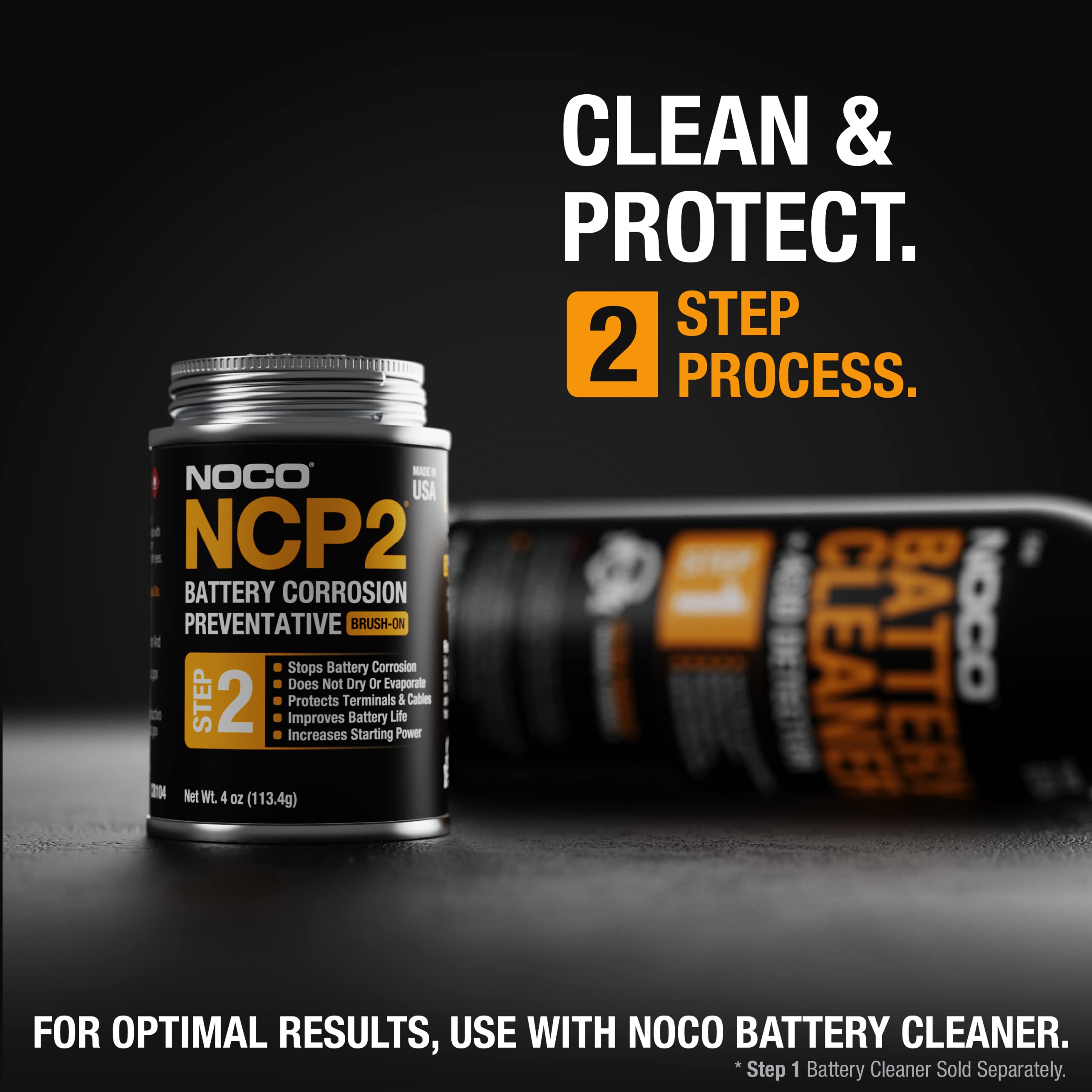 Noco Ncp2 Cb104 4 Oz Oil-Based Brush-On Battery Corrosion Preventative, Corrosion Inhibitor, And Battery Terminal Protector Grea