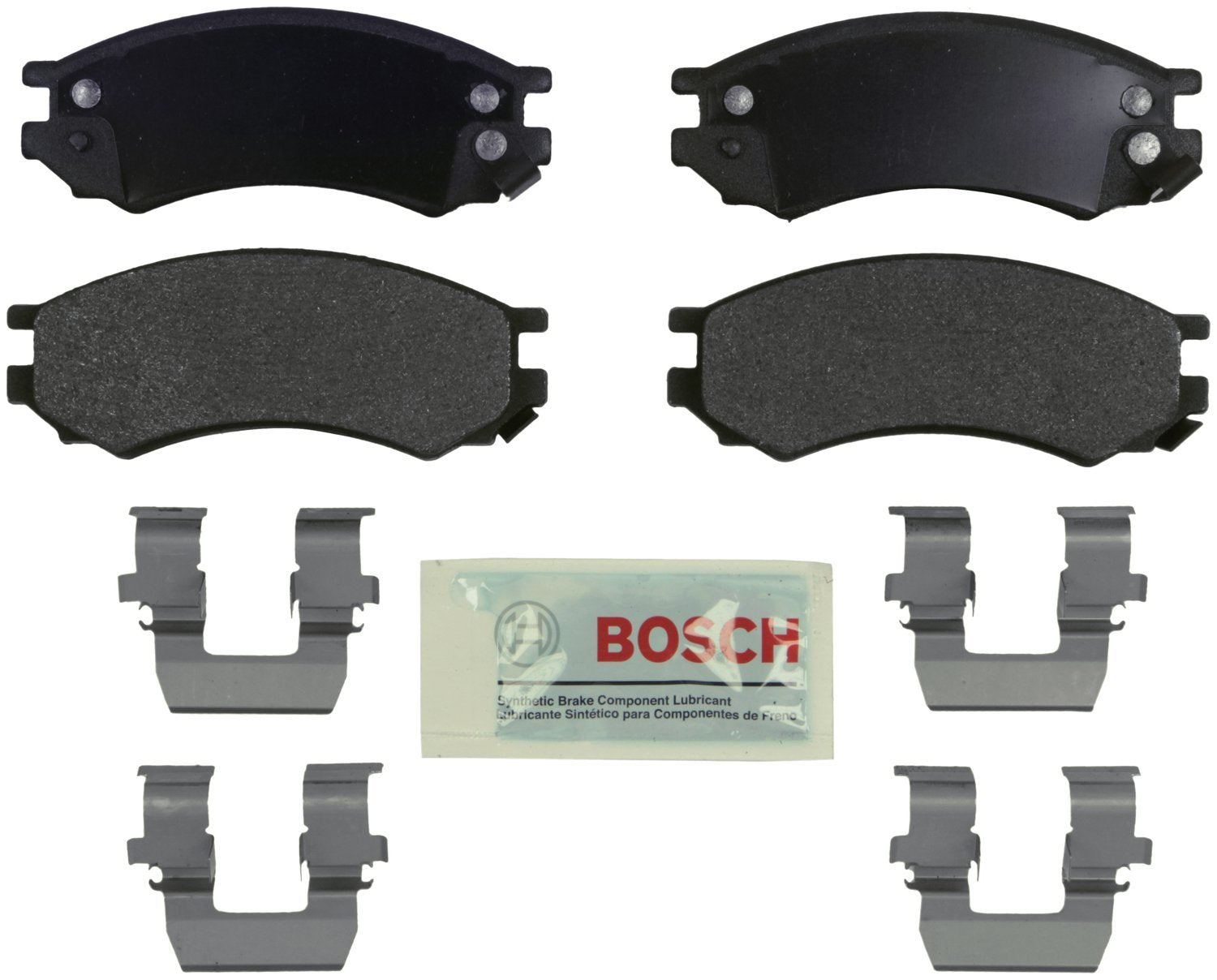 BOSCH BE507H Blue Ceramic Disc Brake Pad Set With Hardware - Compatible With Select Saturn SC, SC1, SC2, SL, SL1, SL2, SW1, SW2;