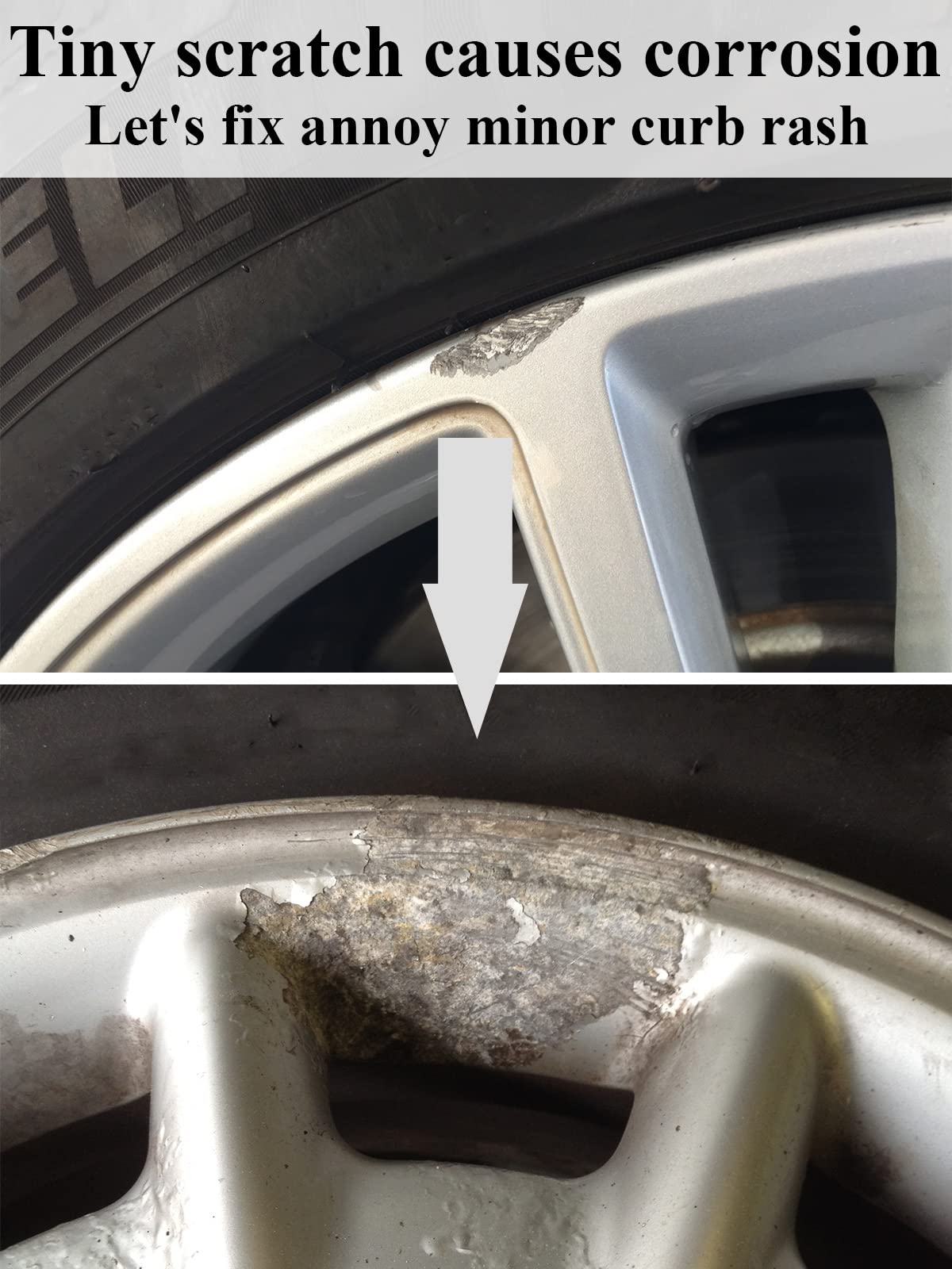 Syoauto Silver Rim Touch Up Paint Rim Scratch Repair Pen Wheel Touch Up Paint Car Rim Paint Pen Universal Color Silver Wheel Pai