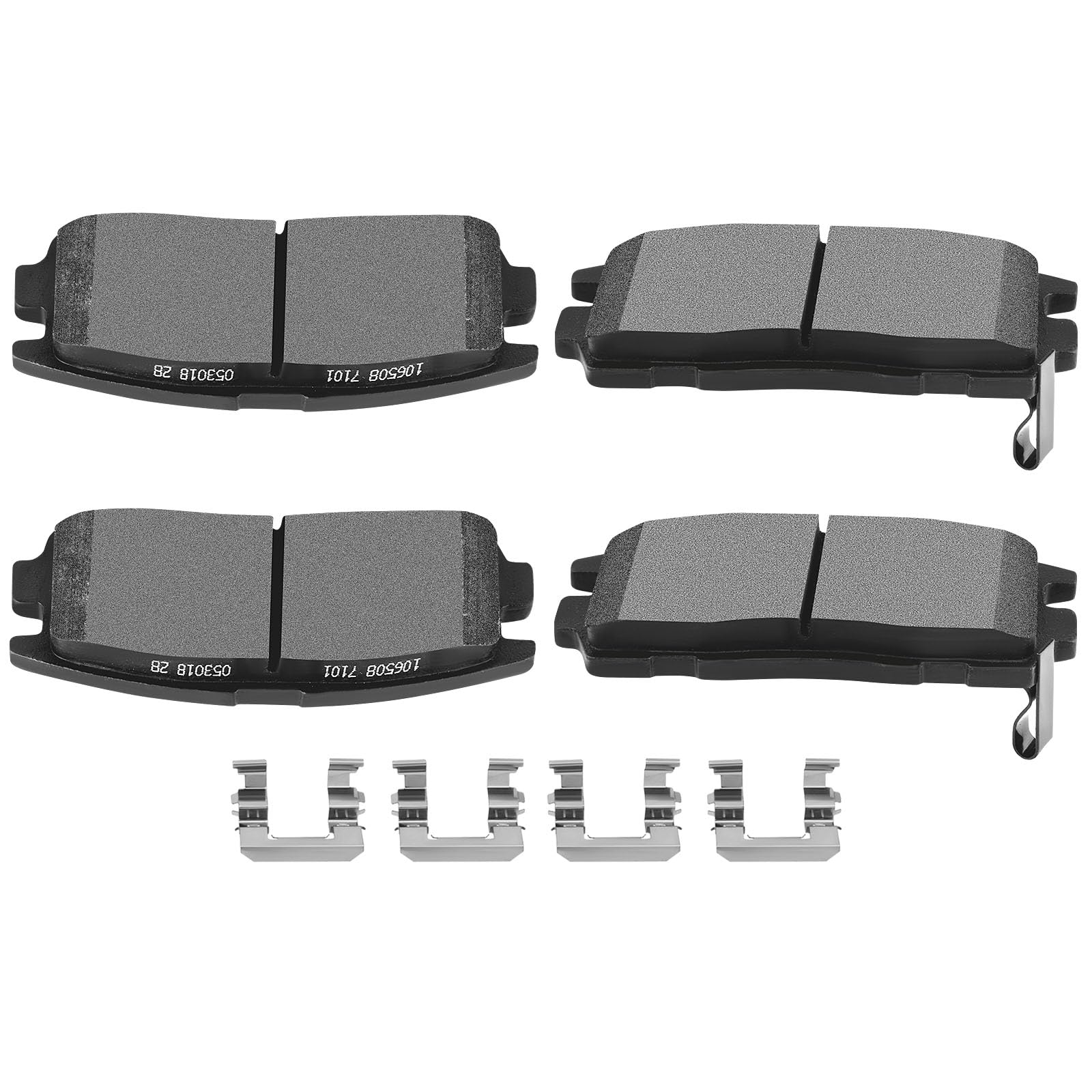 Scitoo D1275 Rear Ceramic Brake Pads Sets Fit For Chevy Captiva Sport 12-15,For Chevy Equinox 07-17,For Gmc Terrain 10-17,For Po