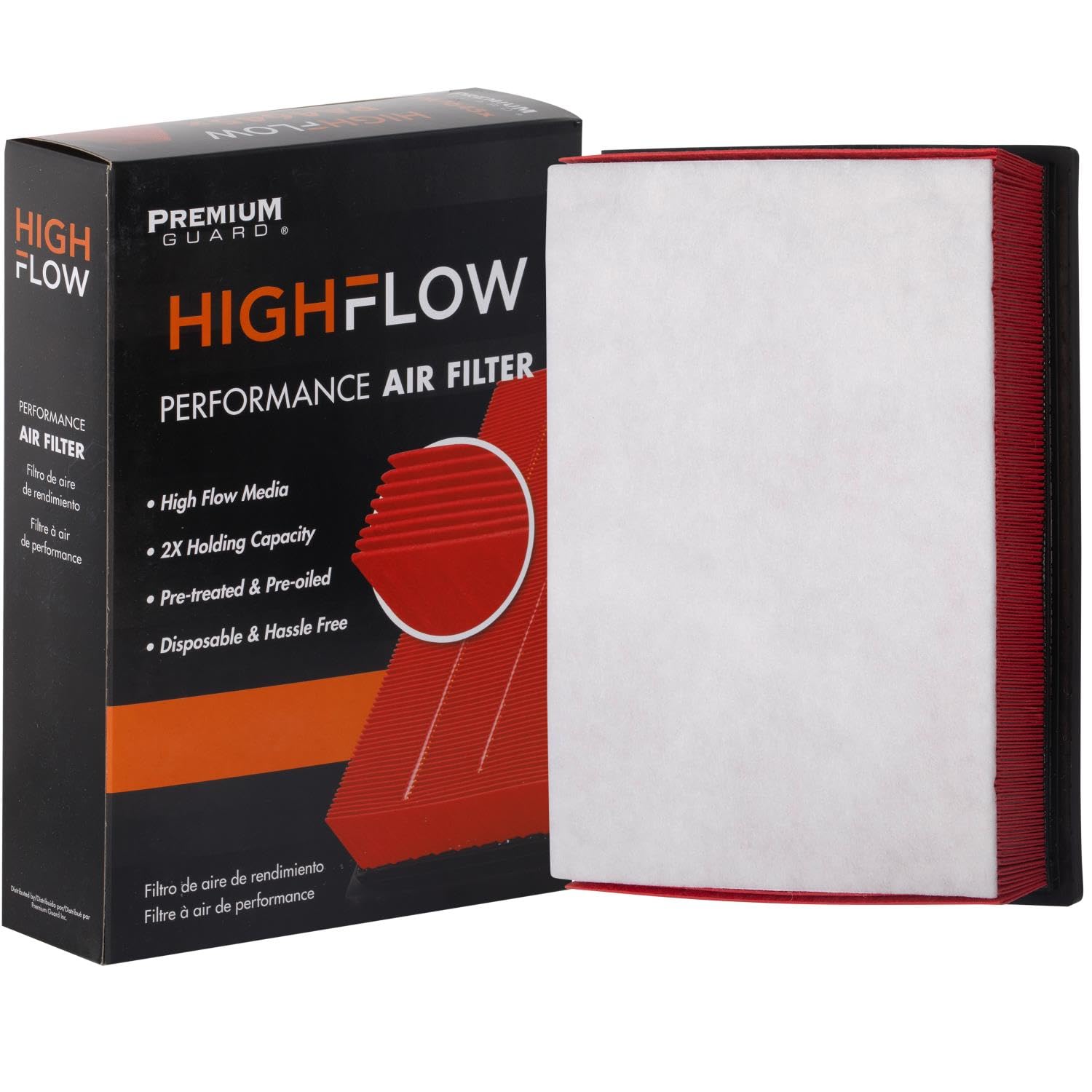 Highflow High Performance, Pre-Oiled Disposable Engine Air Filter Pa6122X | Fits 2010-2024 Toyota 4Runner, 2010-2023 Lexus Gx460