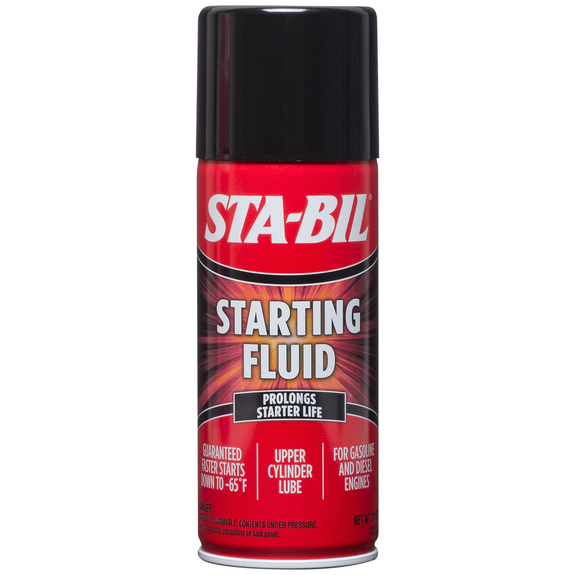 Sta-Bil Starting Fluid - Prolongs Starter Life - Upper Cylinder Lube - For Gasoline And Diesel Engines - Guaranteed Faster Start