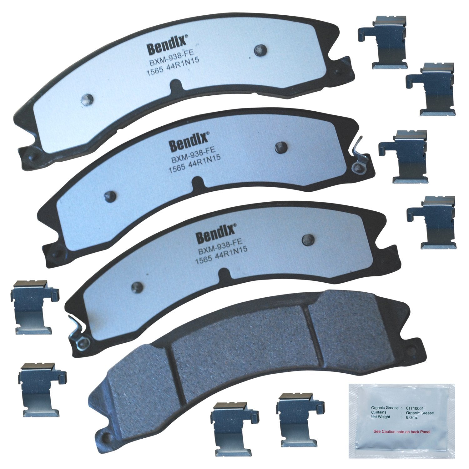 Bendix Fleet Metlok Mkd1565Fm Semi-Metallic Rear Brake Pads For Nissan Nv1500 2021-2012, Nv2500 2021-2012, Nv3500 2021-2012, Tit