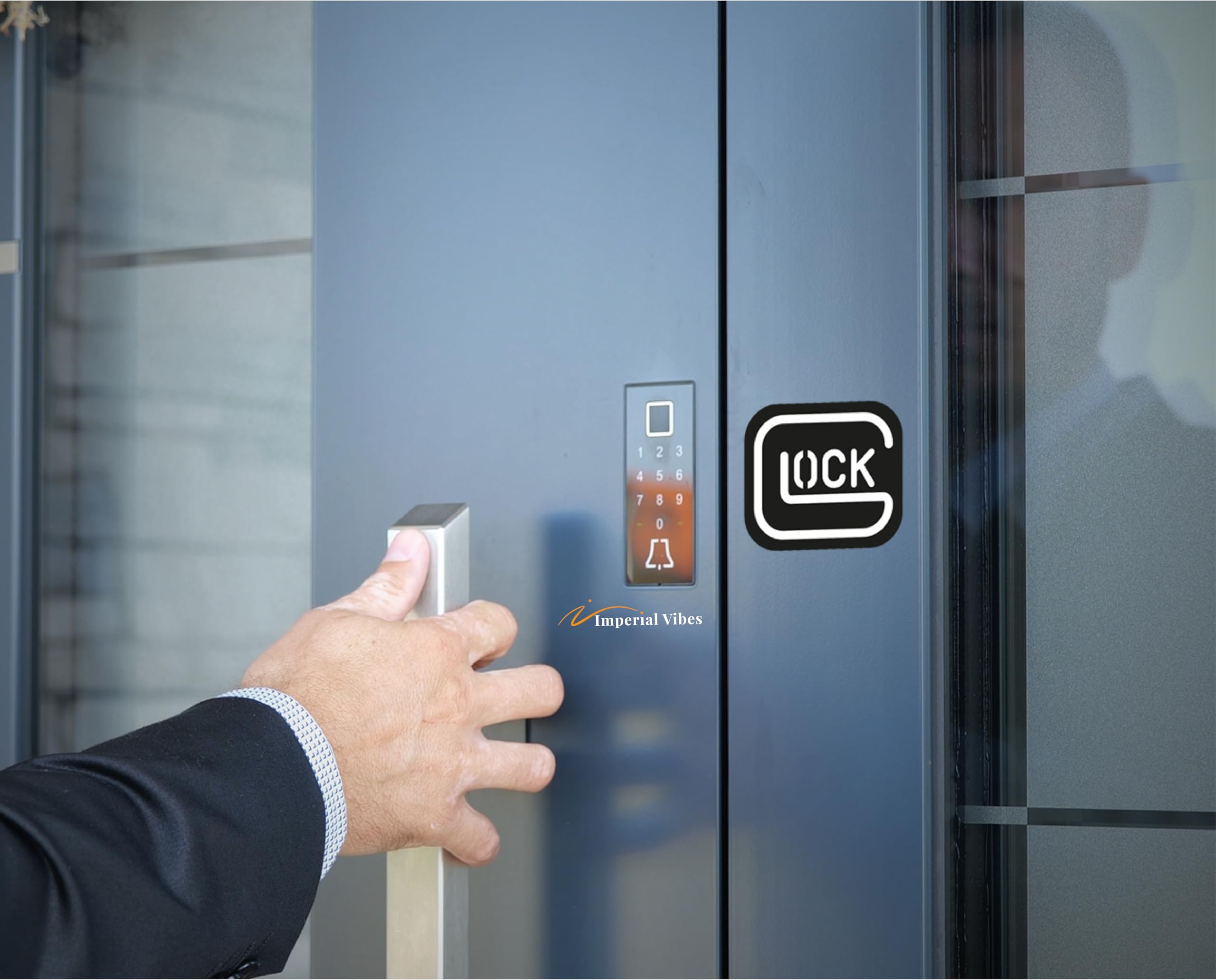 Imperial Vibes | Safe Action Gun Pistol Perfection Vinyl Decal Sticker Bumper Sticker For Car, Truck, Locker, Mailbox, Water Bot