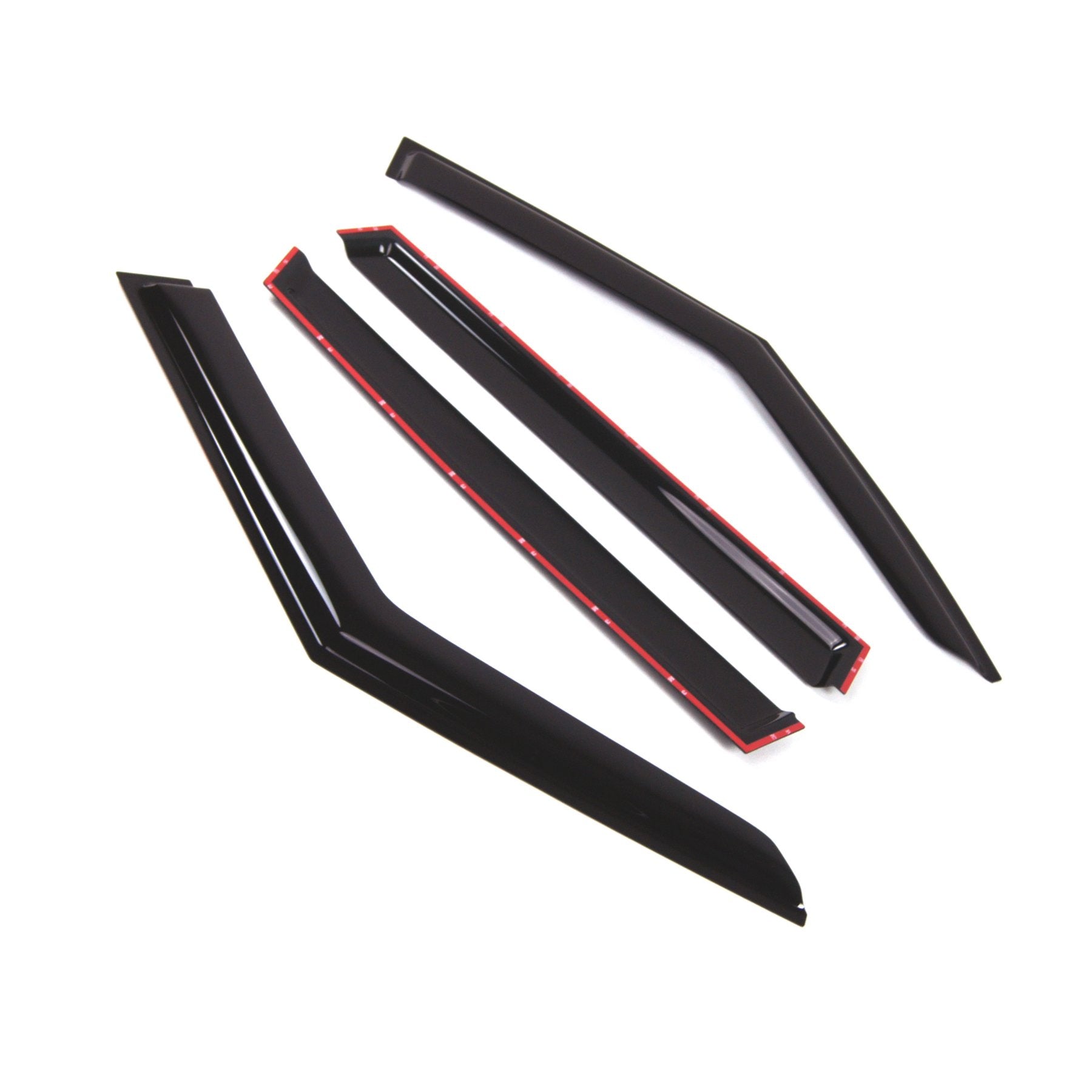 Tuningpros Window Visor Compatible With 2013-2016 Land Range Rover, Dgwv2-819 Outside Mount Deflector Rain Guard Dark Smoke, 4 P