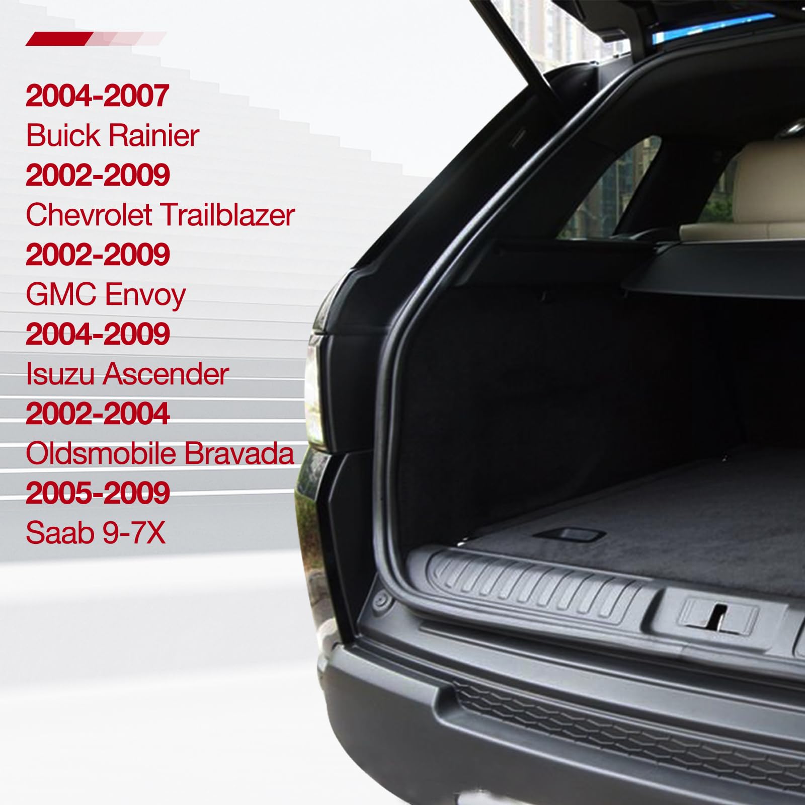 Vepagoo 4573 Rear Hatch Liftgate Gas Struts Shocks For 2002-2009 Chevrolet Trailblazer/Gmc Envoy/Isuzu Ascender/Oldsmobile Brava