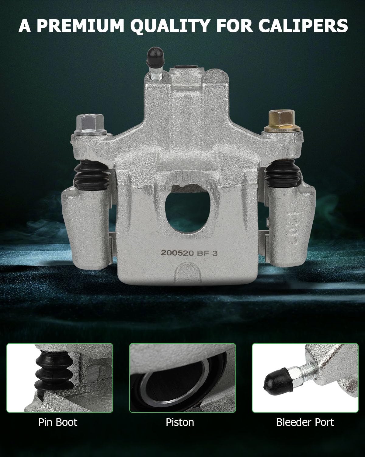 Scitoo 19B2697 19B2696 Rear Left & Right Disc Brake Calipers Assembly W/Bracket For Toyota For Avalon 2005-2007,For Toyota For C