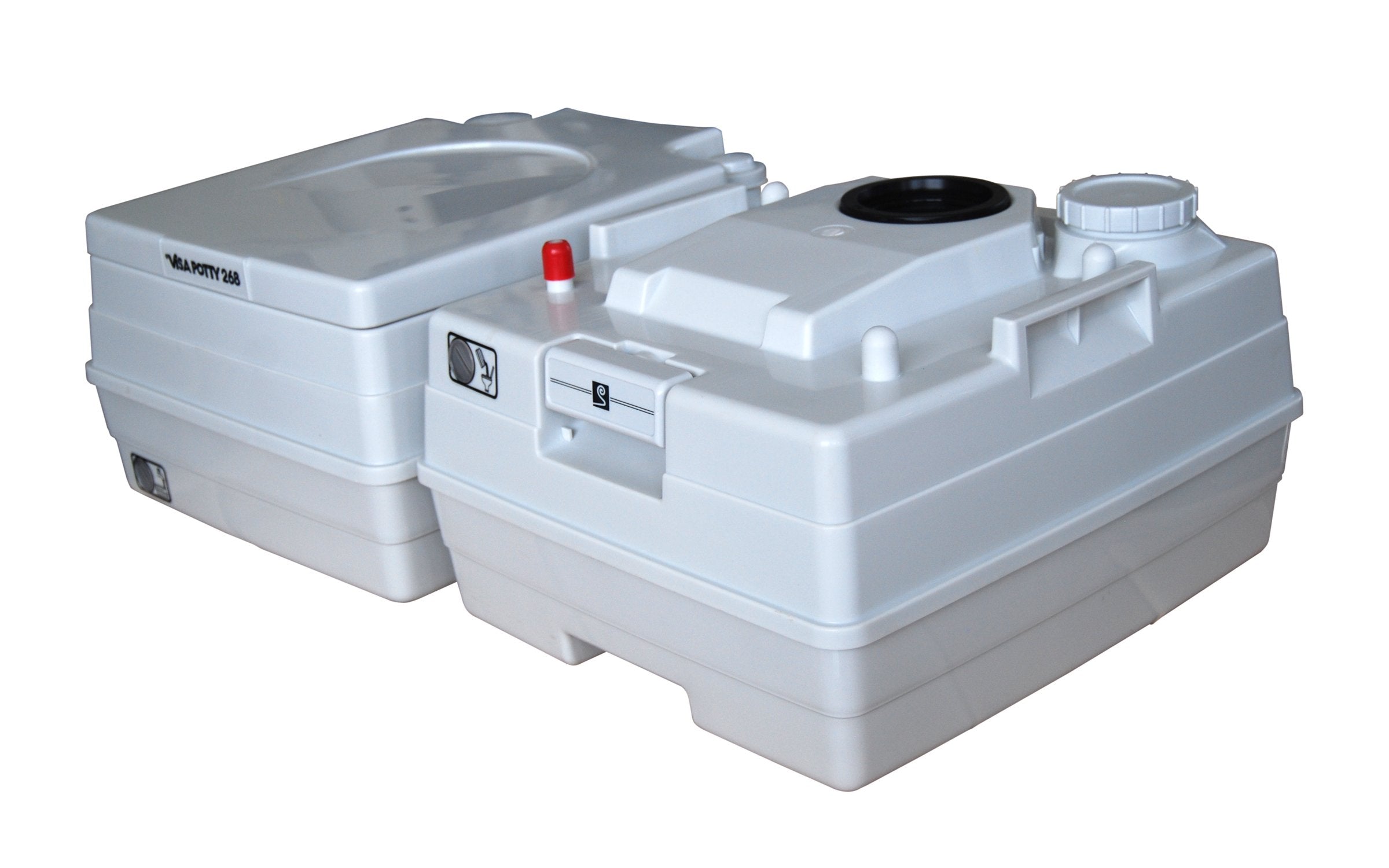 Dock Edge Sanitation Equipment Visa Potty, White, 24 Liter