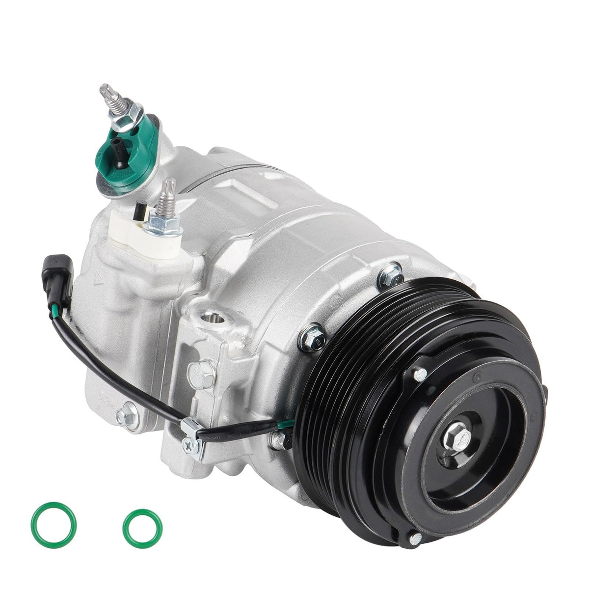 Air Conditioning Compressor & A/C Clutch for Ford Explorer 2011-2019 3.5L(Manual Control Valve Compressor, Not Fit for turbochar