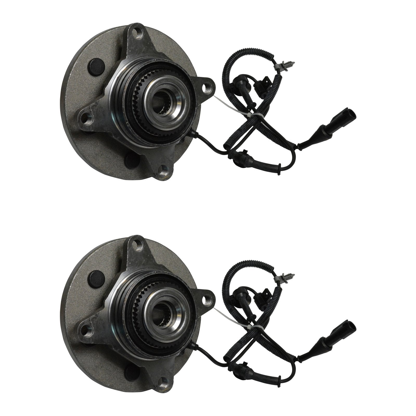 Trq Front Wheel Hub Bearings Assembly Set Compatible With 2009-2010 Ford F-150