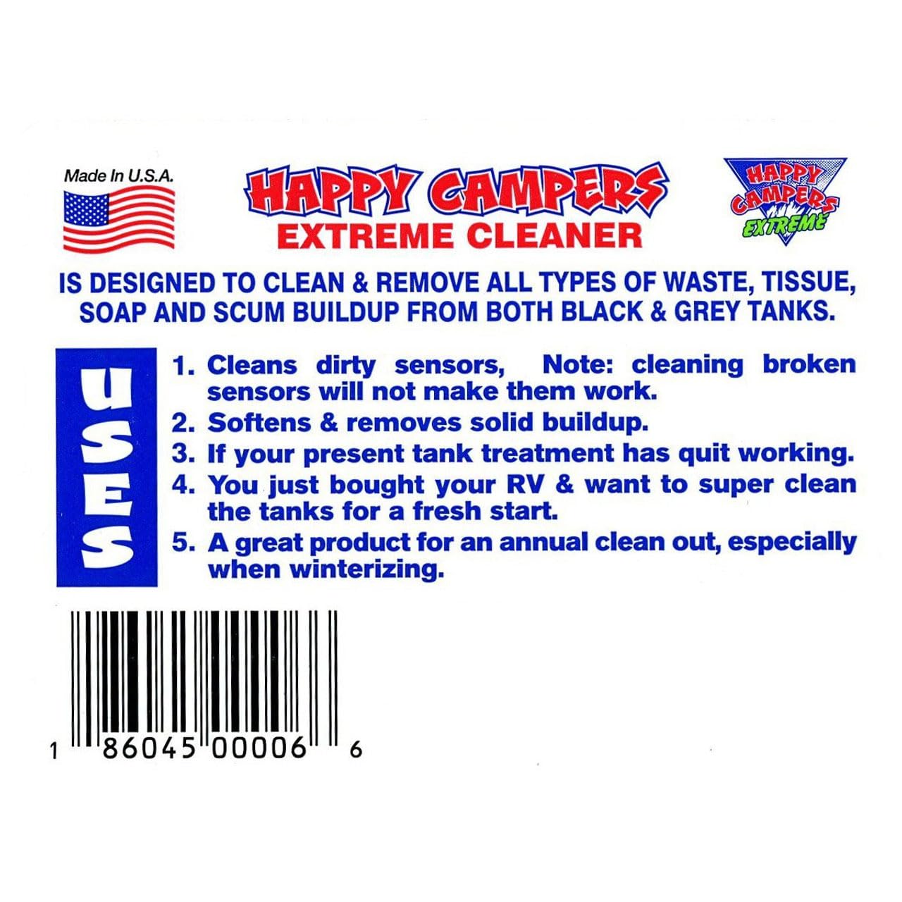 Happy Campers Extreme Rv Holding Tank Cleaner