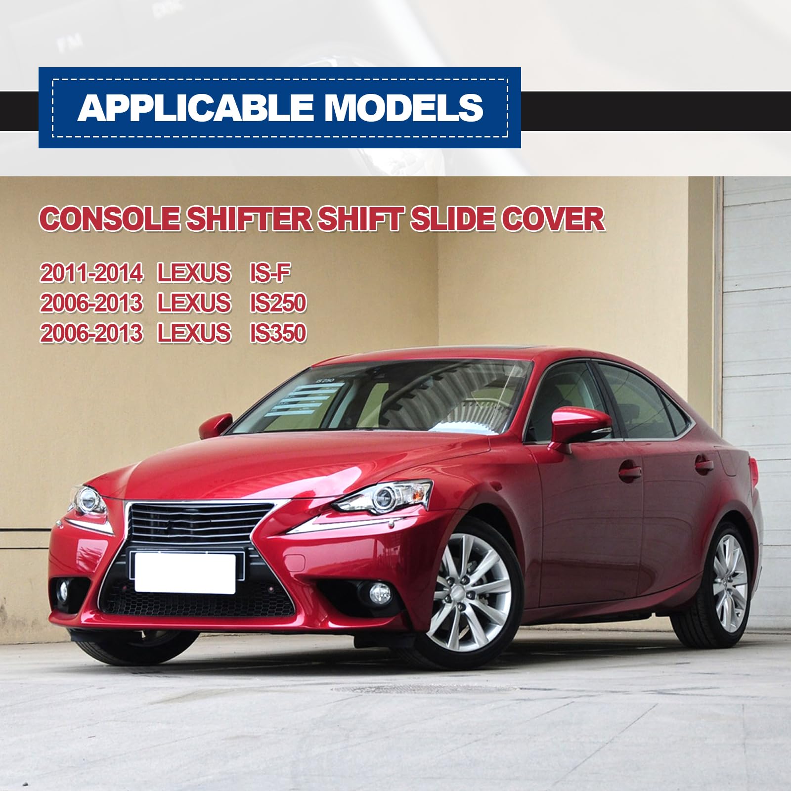 35975-53020 Shift Slider Center Console Slide Cover Compatible With Is250 Is350 2005-2013 Replace Gear Shift Position Slide Cove