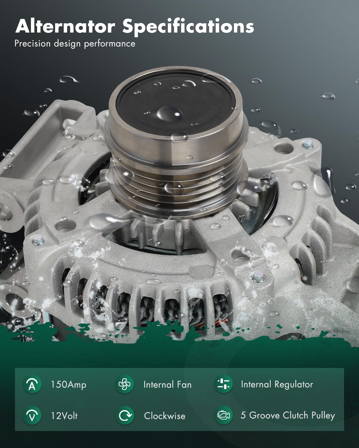 SCITOO Alternator for 11682 Alternators Fit for Buick for Regal 2014-2017, for Buick for Regal Sportback 2018-2019, for Buick fo