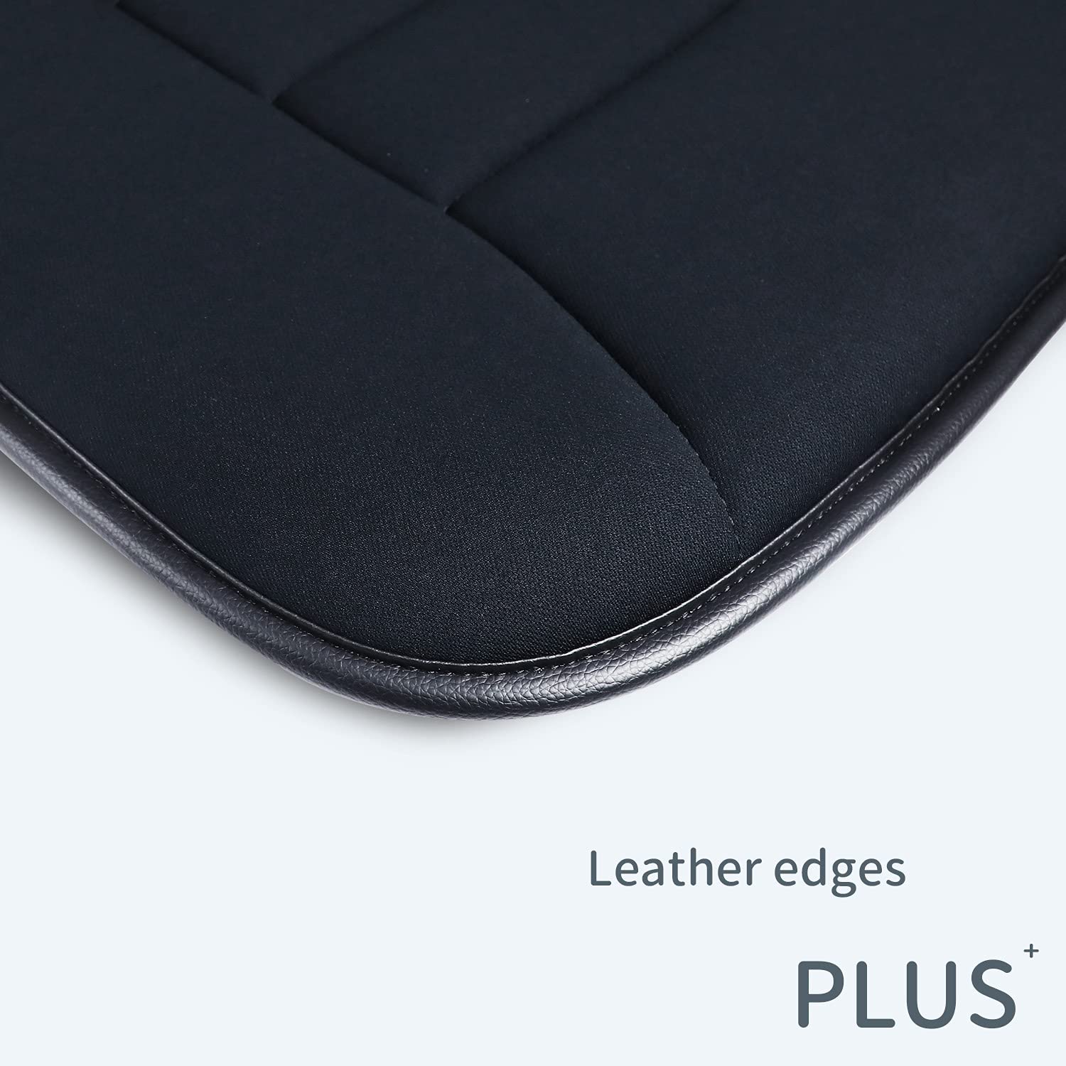 Raorandang Thick Seat Cushion Memory Foam Car Seat Cushion Pad For Car Driver Seat Office Chair, Thickened Black