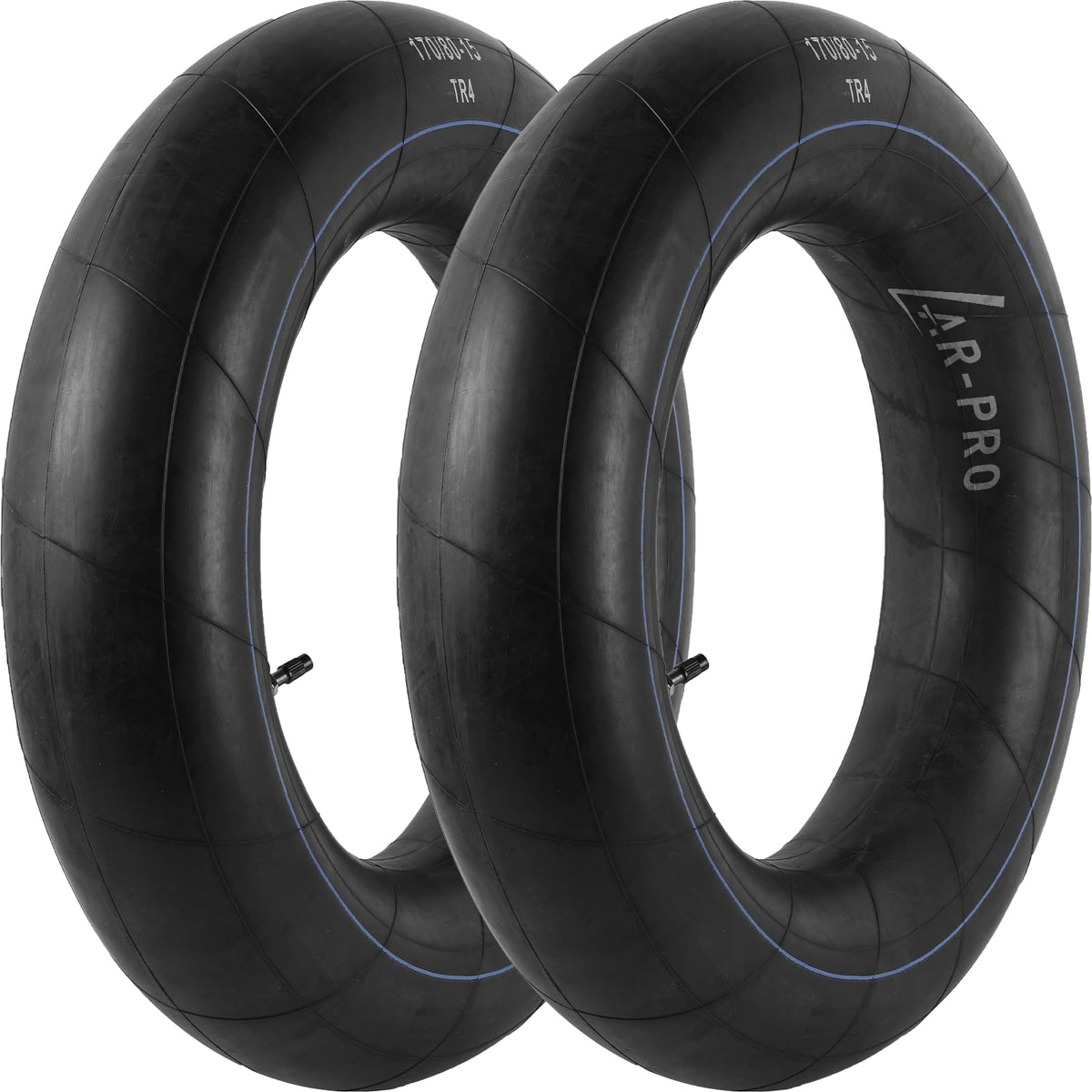 AR-PRO (2-Pack) 170/80-15 Replacement Inner Tubes Heavy Duty with TR4 Valve Stem - Premium Butyl Rubber Power Sports Inner Tube 