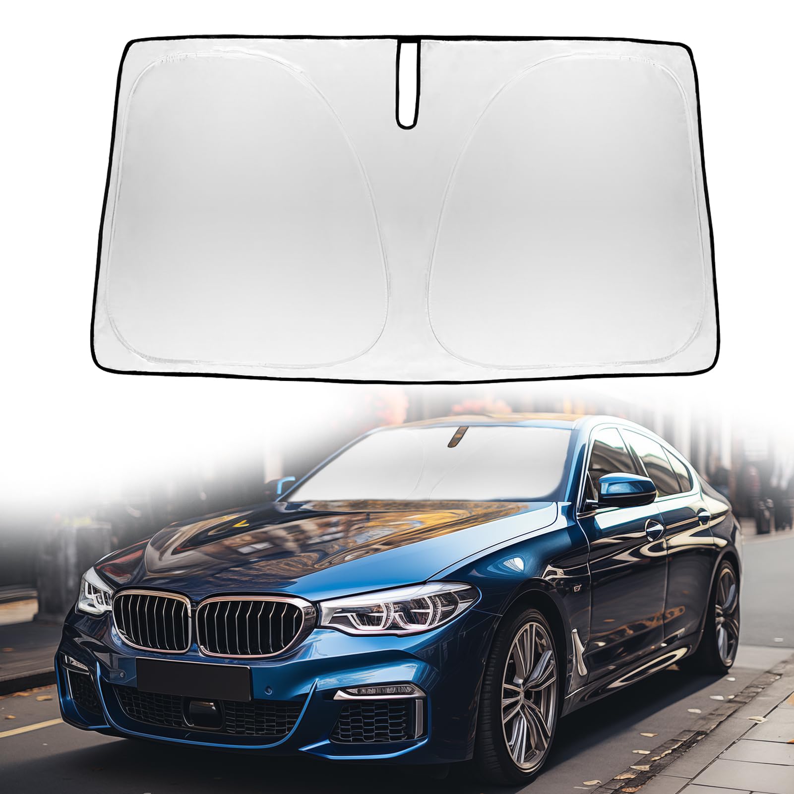 Windshield Sun Shade Sunshade Custom Fit for 2018-2023 2024 BMW 5 Series Windshield Cover for 5-Series 525i, 520i 528i 530i 535d