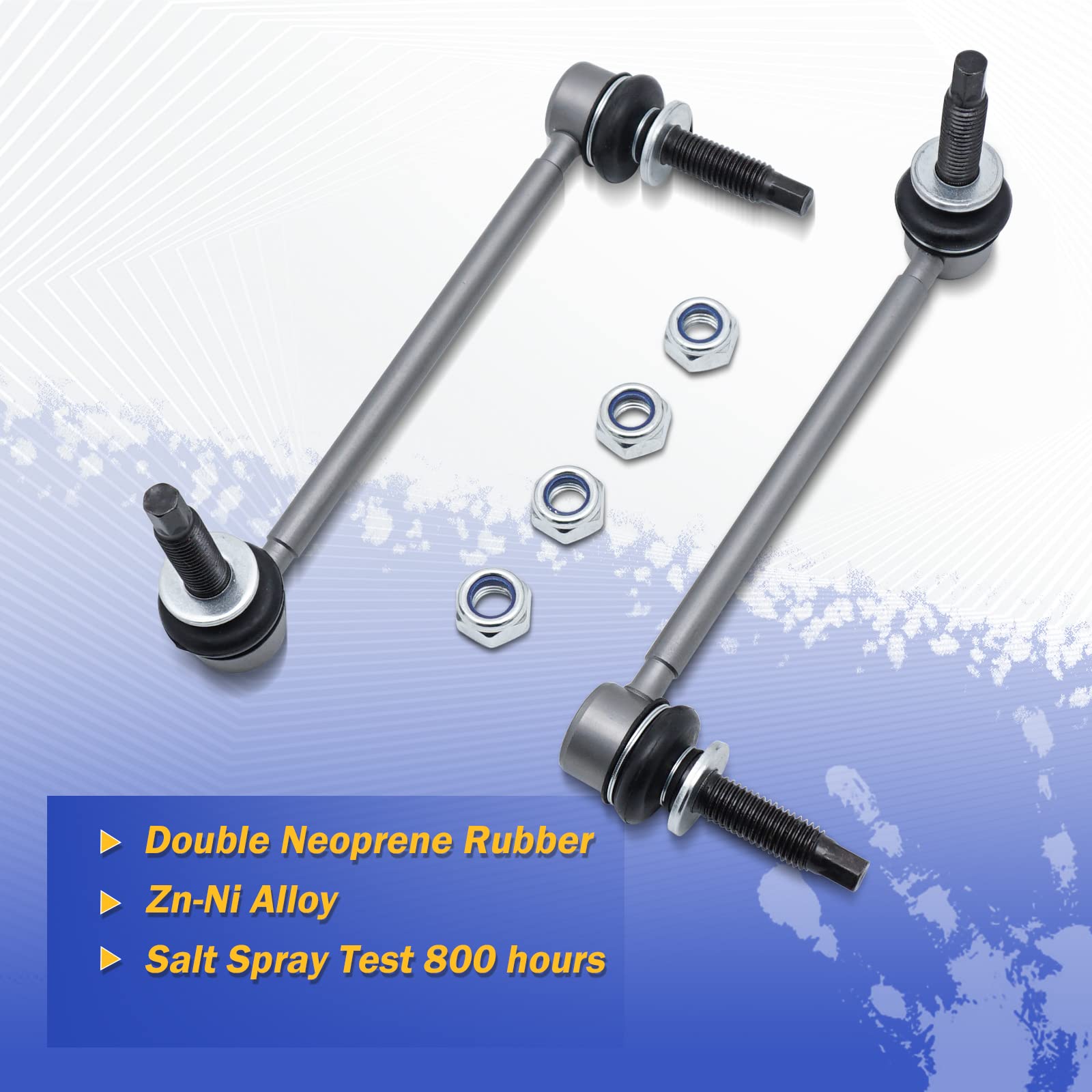 Zinc-Nickel Alloy Stabilizer Sway Bar Links For 2005-2019 Chrysler 300 Dodge Challenger Charger Magnum Rwd K80822 K80823