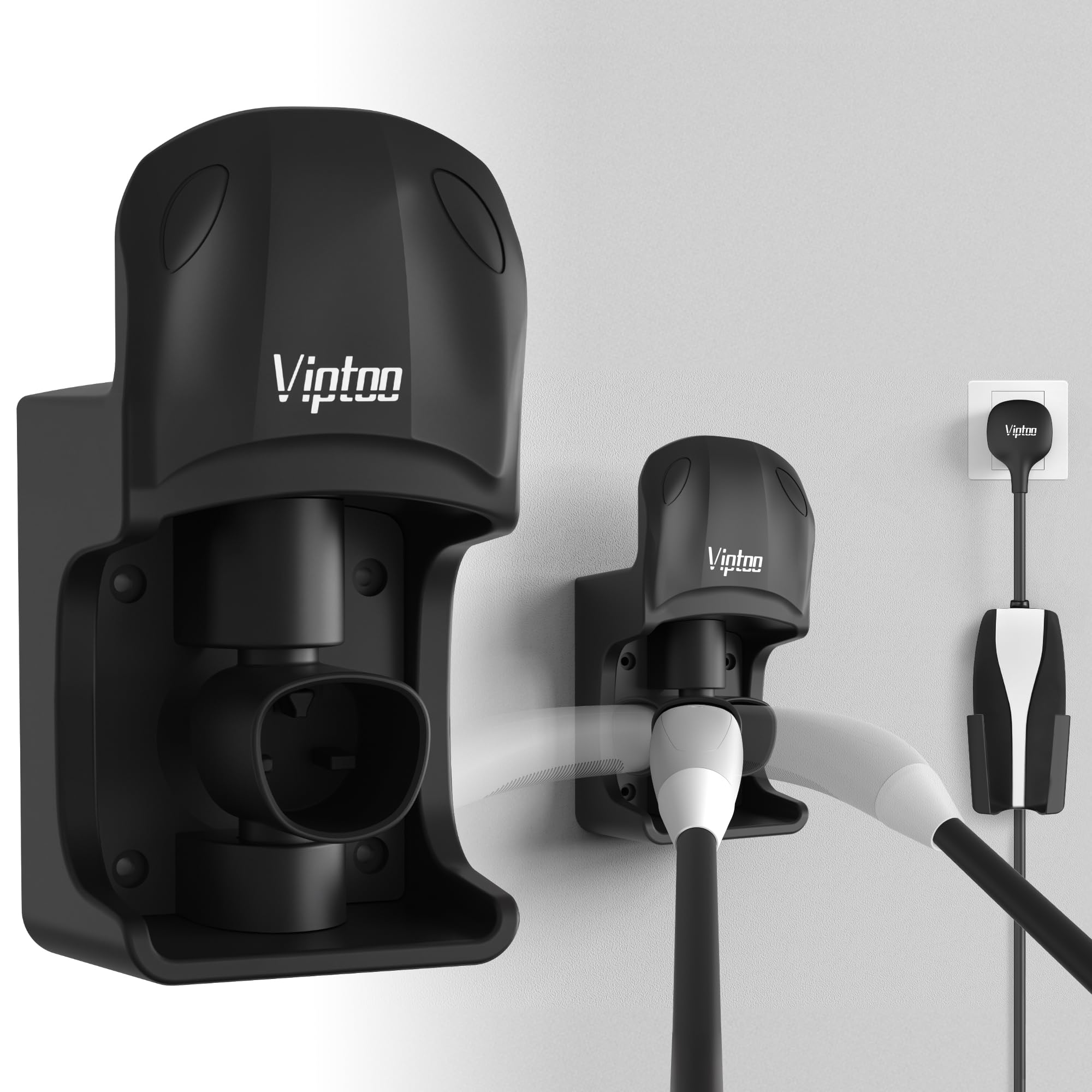 Viptoo Upgrade Tesla Charger Holder Wall Mount, Tesla Charging Cable Holder With 180 Rotation For Model 3/Y/S/X, Charging Cable