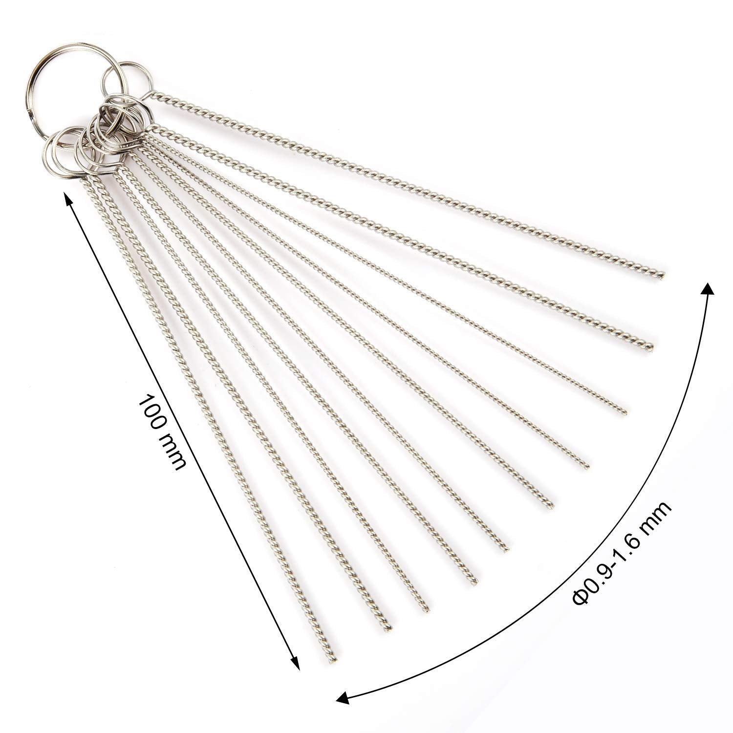 Gzingen Airbrush Cleaner Carburetor Carbon Dirt Jet Cleaner Tool Kit-13 Wires Cleaner Tool,10 Cleaning Needles,5 Nylon Brushes,1 Wash Needle-Carb Cabon Jet Cleaner Remove Nozzle Paint Dirt Tattoo Tube