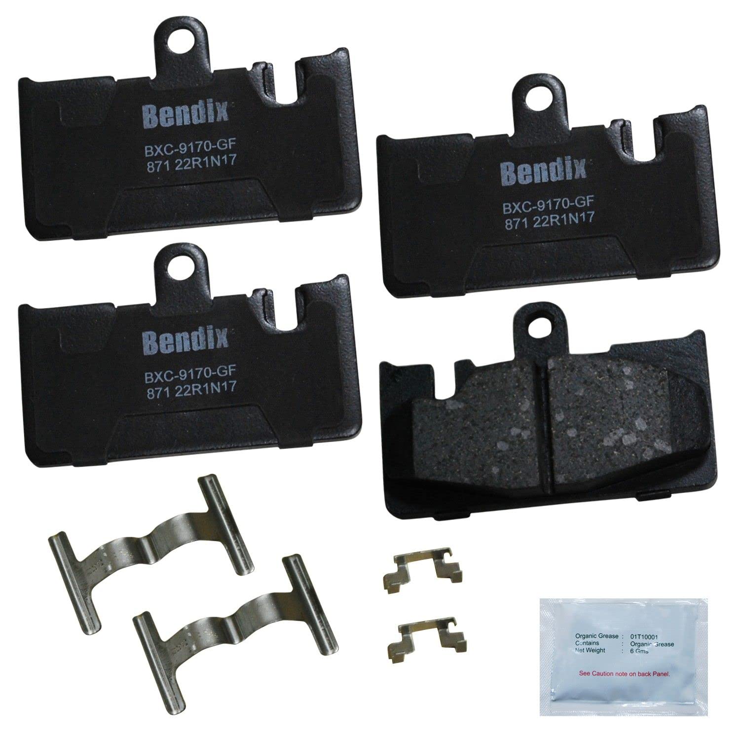 Bendix Priority1 Cfc871 Ceramic Rear Brake Pads For Lexus Ls430 2006-2001