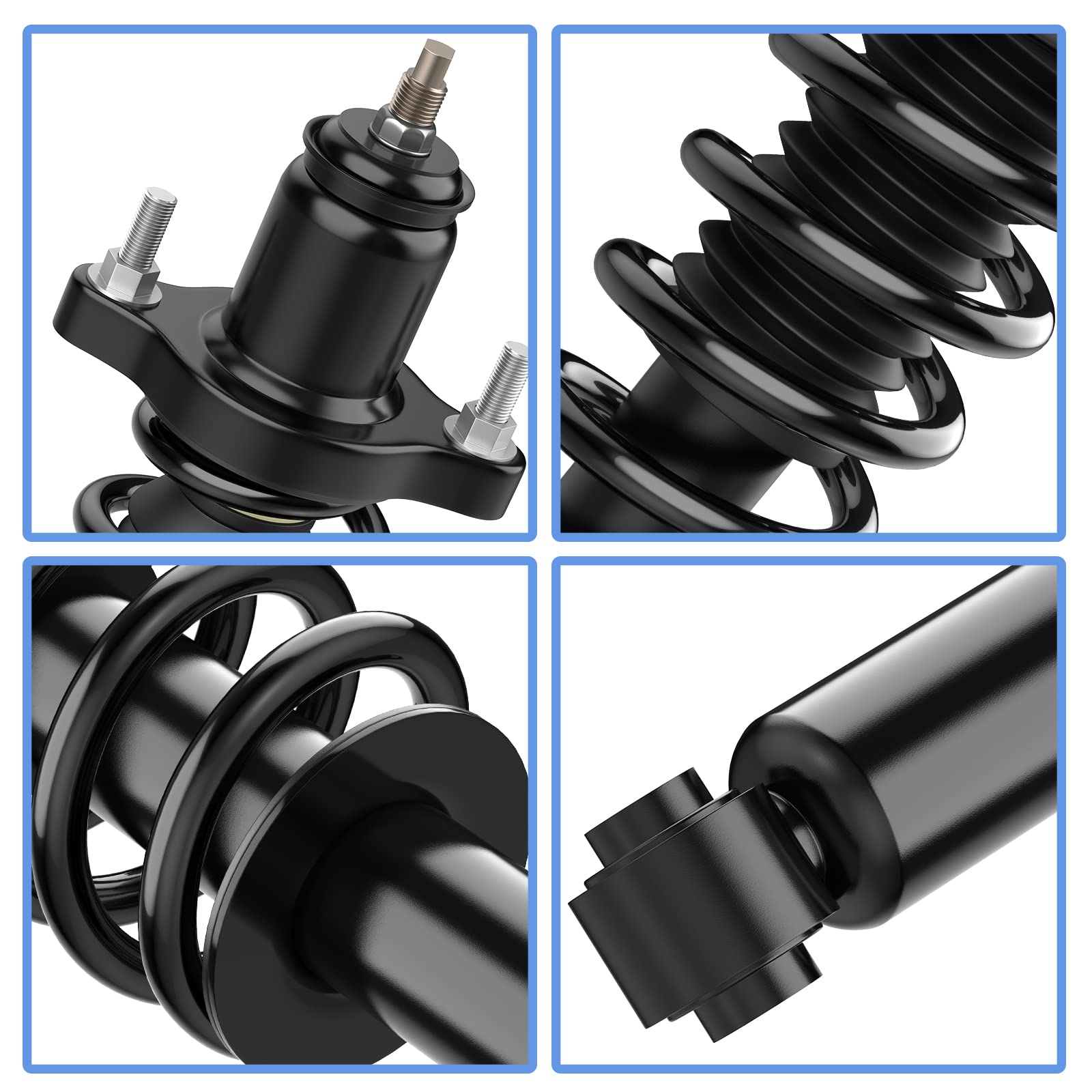 Yitamotor Rear Pair Complete Struts Compatible With 2007-2012 Dodge Caliber 2007-2016 Jeep Compass, 2007-2016 Jeep Patriot