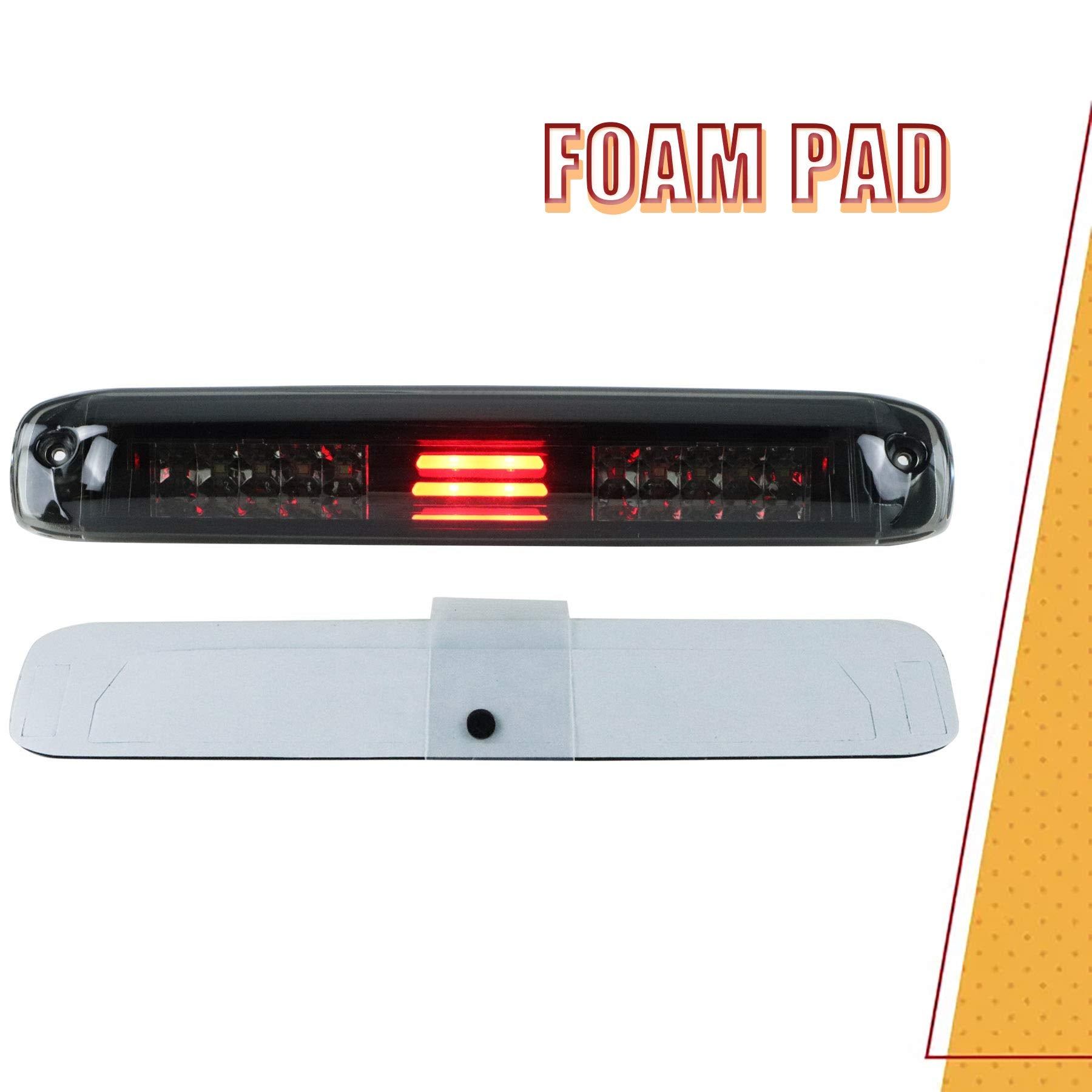 Tresound 3Rd Third Brake Light For 99-07 Chevy Chevrolet Silverado, Gmc Sierra 1500 2500 3500 Hd Classic, Led Cargo Lamp High Mount Stop Light Smoked