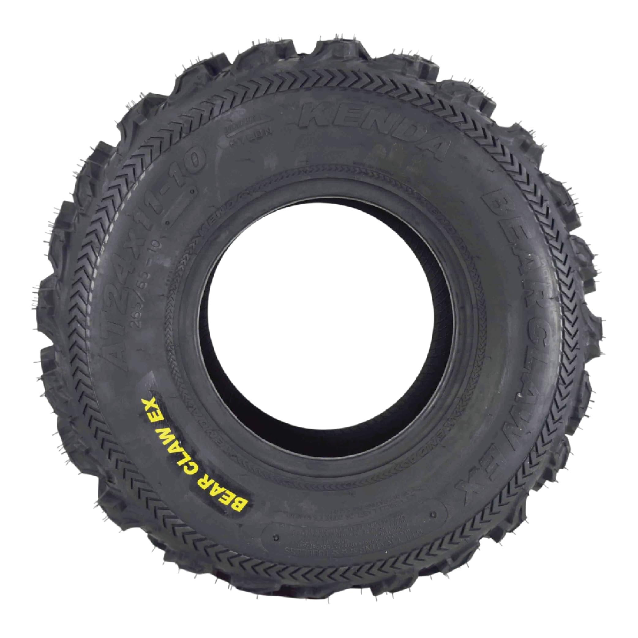 Kenda Bearclaw Ex K573-24X11-10 Rear Tires For All Terrain (Atv), Utv, And Side By Side (Sxs) Vehicles - 6-Ply - Bear Claw Ex 24