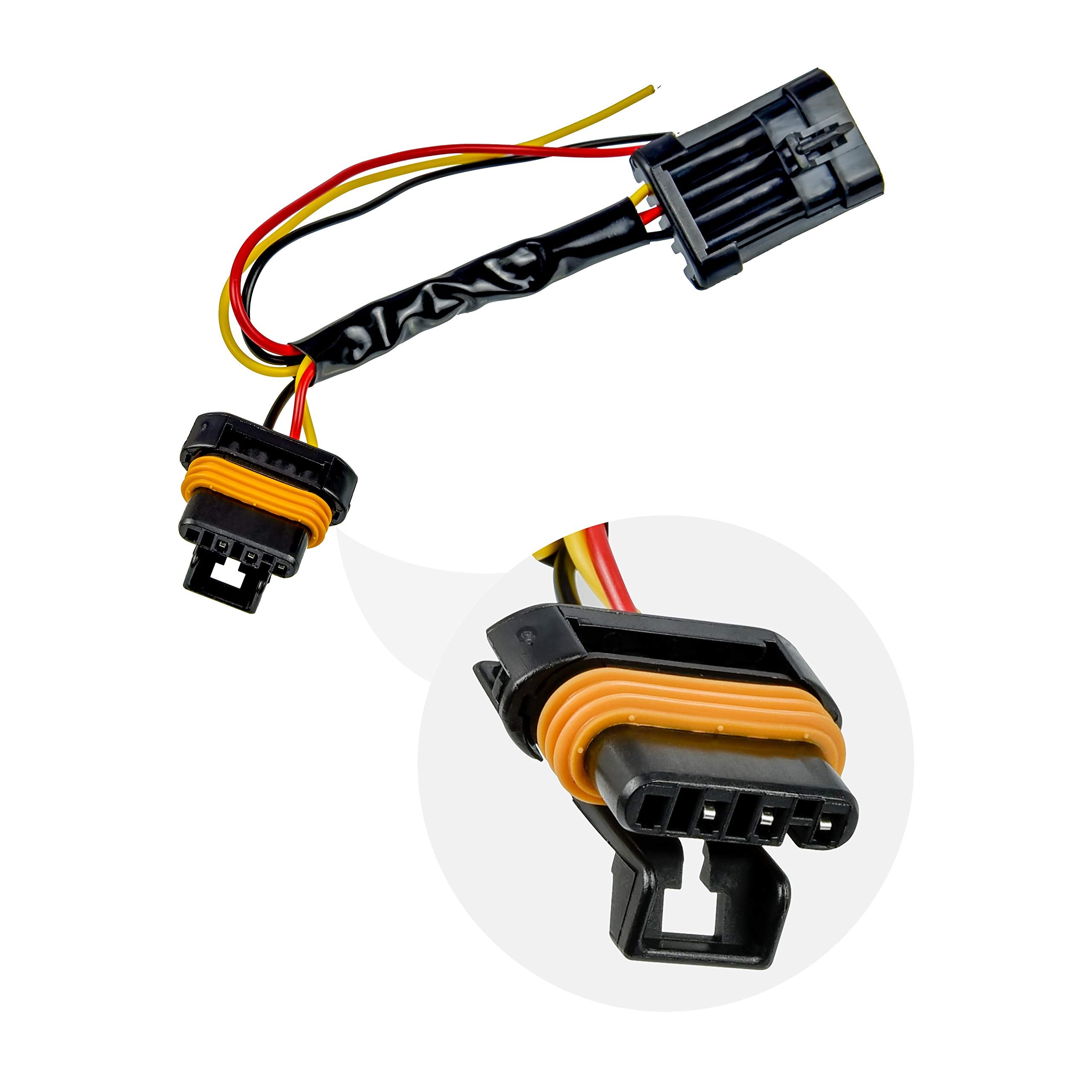 SAUTVS Tail Light Power Harness, Whip/Brake Light/License Plate Light 3 Wire Power Harness for Polaris RZR XP 1000 900 Turbo Gen