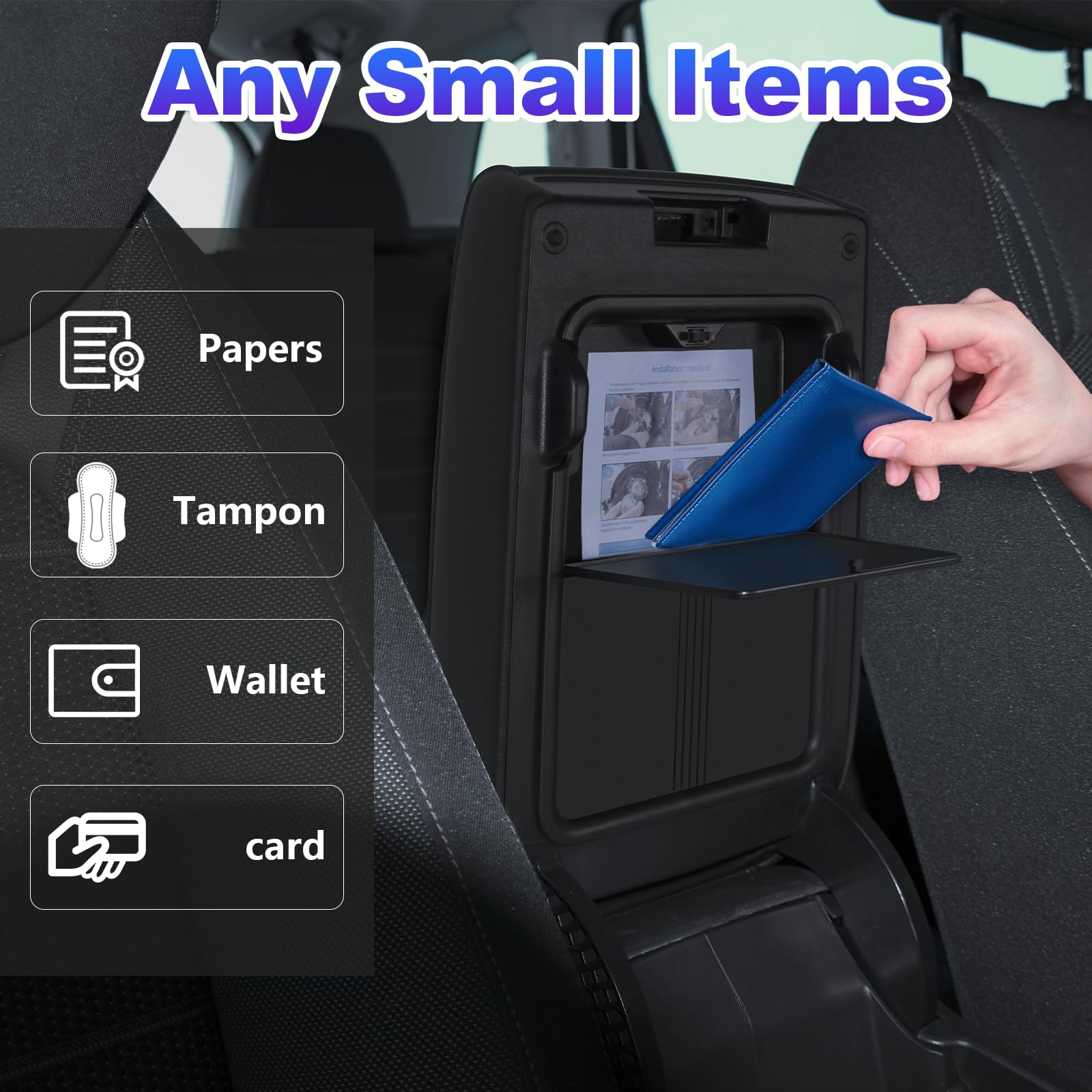 SPEAK1BY1 Hidden Storage for 2023 2024 Honda CRV Accessories Center Console Organizer Middle Console Tray Arm Rest Hidden Storag
