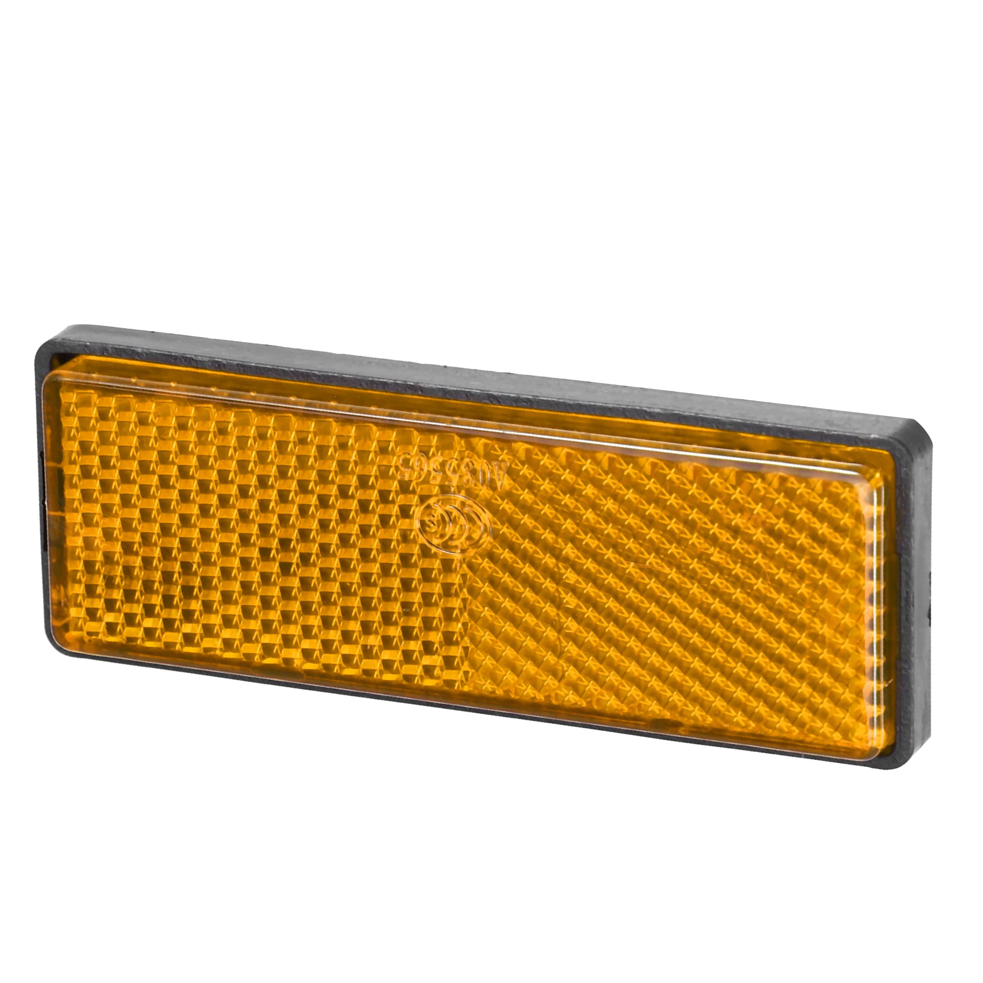 X AUTOHAUX 8 Pcs Rectangular Stick-on Safety Spoke Reflective Self Adhesive Reflector for Gate Posts Cars Trailer Motorcycle Tru