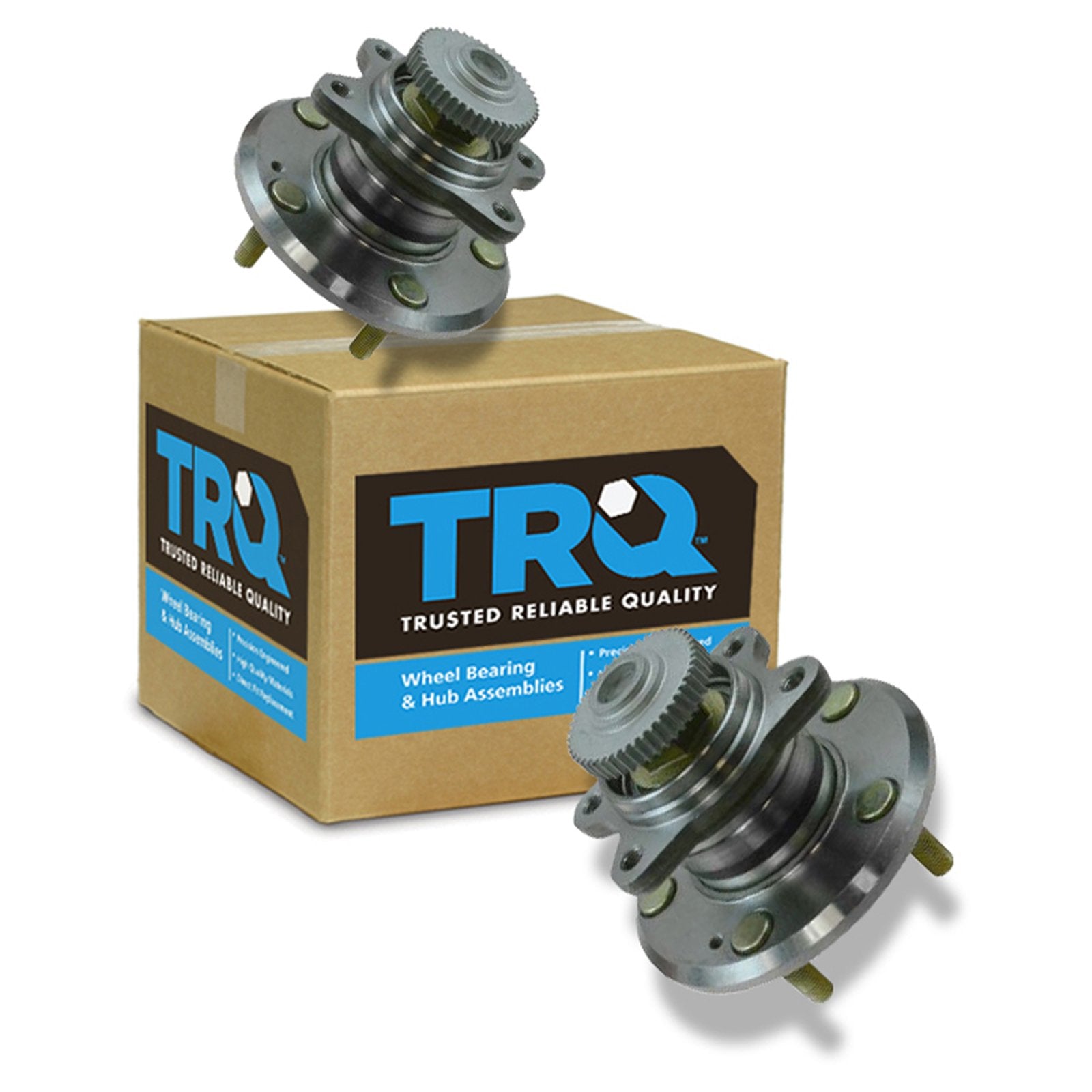 Trq Rear Wheel Hub Bearings Assembly Set Compatible With 2006-2010 Hyundai Sonata Kia Optima