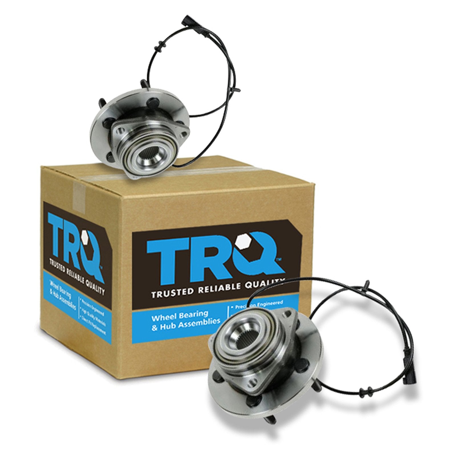 Trq Front Wheel Hub Bearings Assembly Set Compatible With 2007-2009 Chrysler Aspen 2006-2009 Dodge Durango