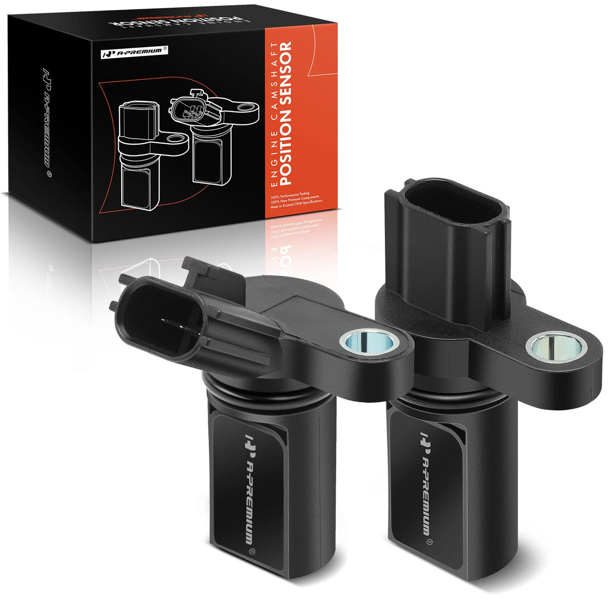 A-Premium Camshaft Position Sensor Left & Right - Compatible With Nissan, Infiniti Vehicles - 3.5L, 4.0L - Altima, Maxima, Murano, Quest, 350Z, Frontier, Pathfinder, Xterra, Fx35, G35, M35 - Set Of 2