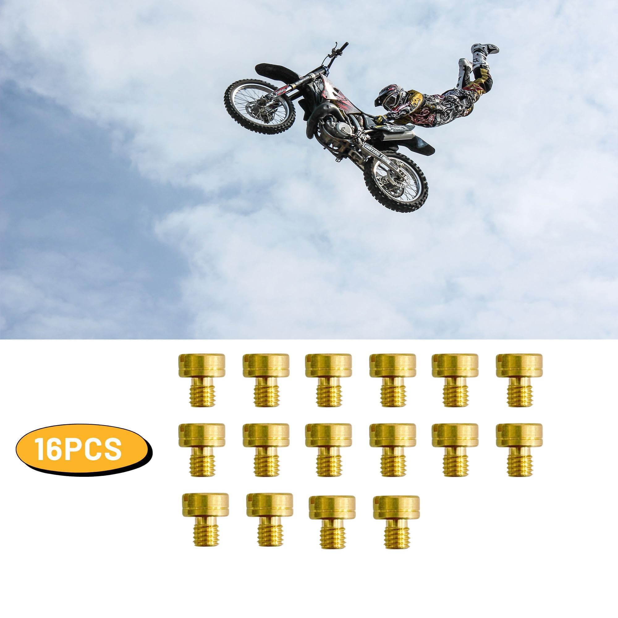 YGQ Carburetor Main Jet Kit for Mikuni HS HSR RS TM VM VM22 VM24 VM26 Carburetors Large Round N100.604 (#90 ~ #130)