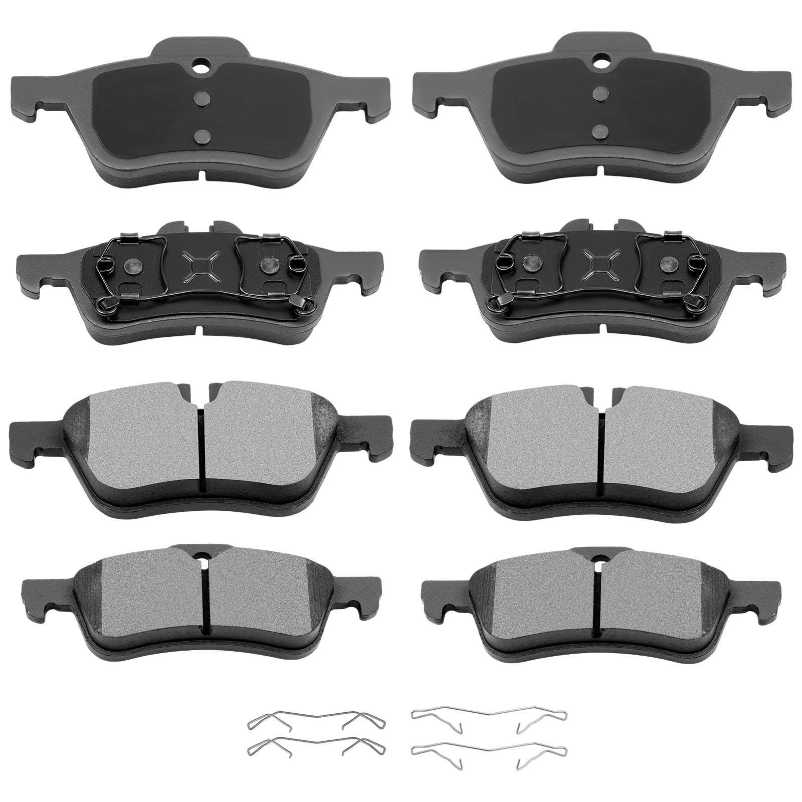 Automuto 8Pcs Front & Rear Ceramic Disc Brake Pads Set D1060 D939 For Mini Cooper 2002-2008