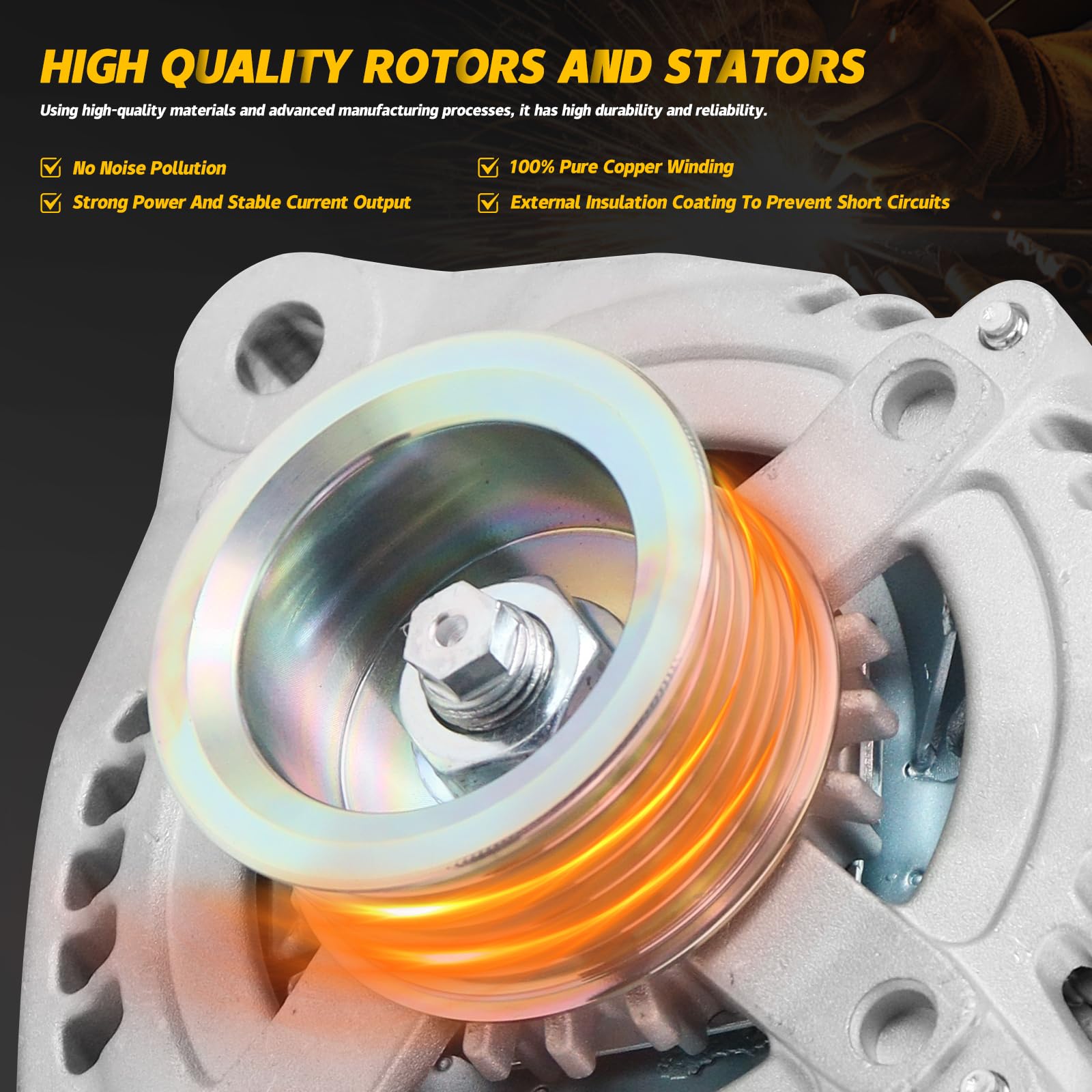 YINAVAGAD 56028697AA Alternator for Dodge Ram 1500 2500 3500 V8 5.7L 2003 2004 2005 2006, for Dodge Durango V8 5.7L 2004 2005 20