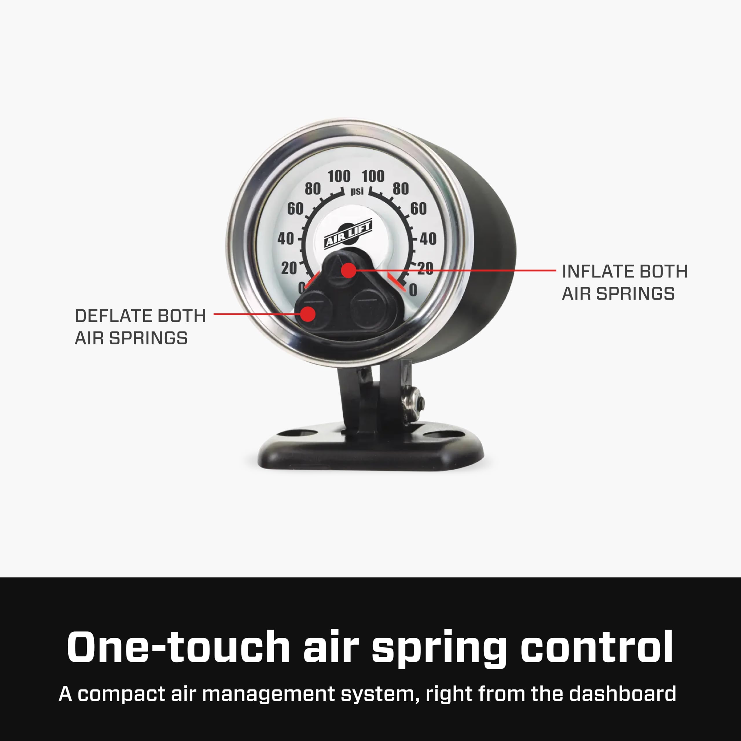 Air Lift Loadcontroller Single On-Board Air System With Heavy-Duty Compressor - 25854
