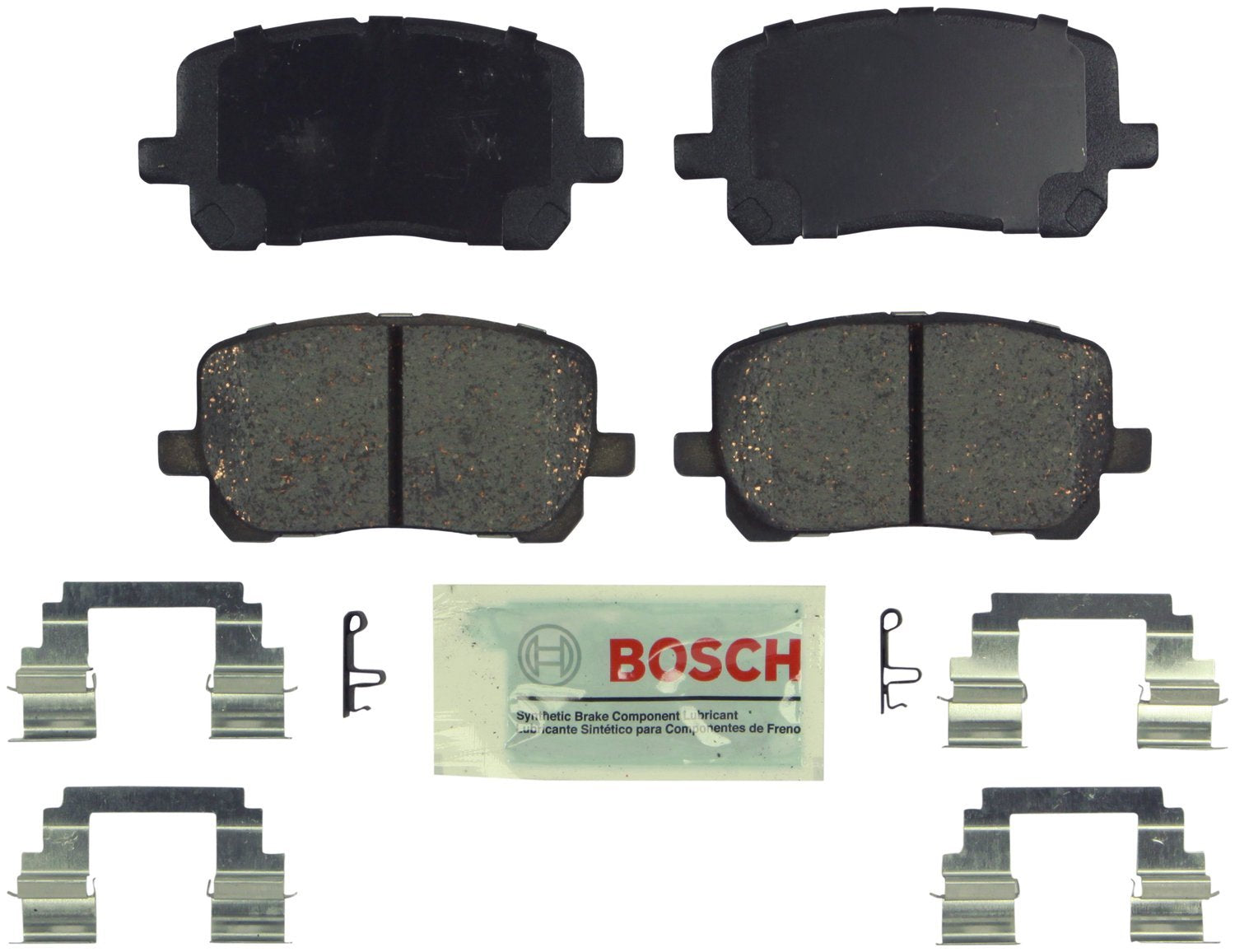 Bosch Be923H Blue Ceramic Disc Brake Pad Set With Hardware - Compatible With Select Pontiac Vibe; Toyota Corolla, Matrix; Front