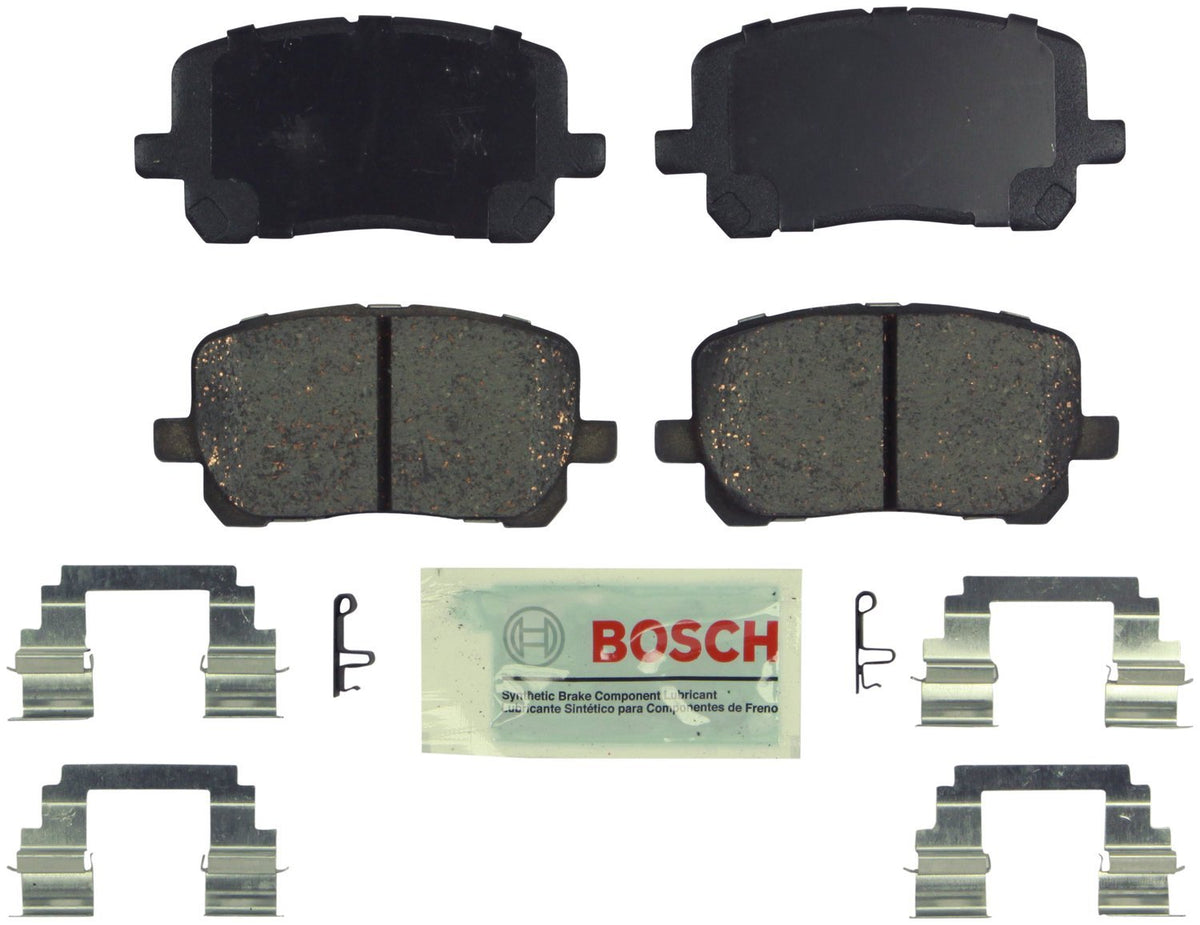 Bosch Be923H Blue Ceramic Disc Brake Pad Set With Hardware - Compatible With Select Pontiac Vibe; Toyota Corolla, Matrix; Front