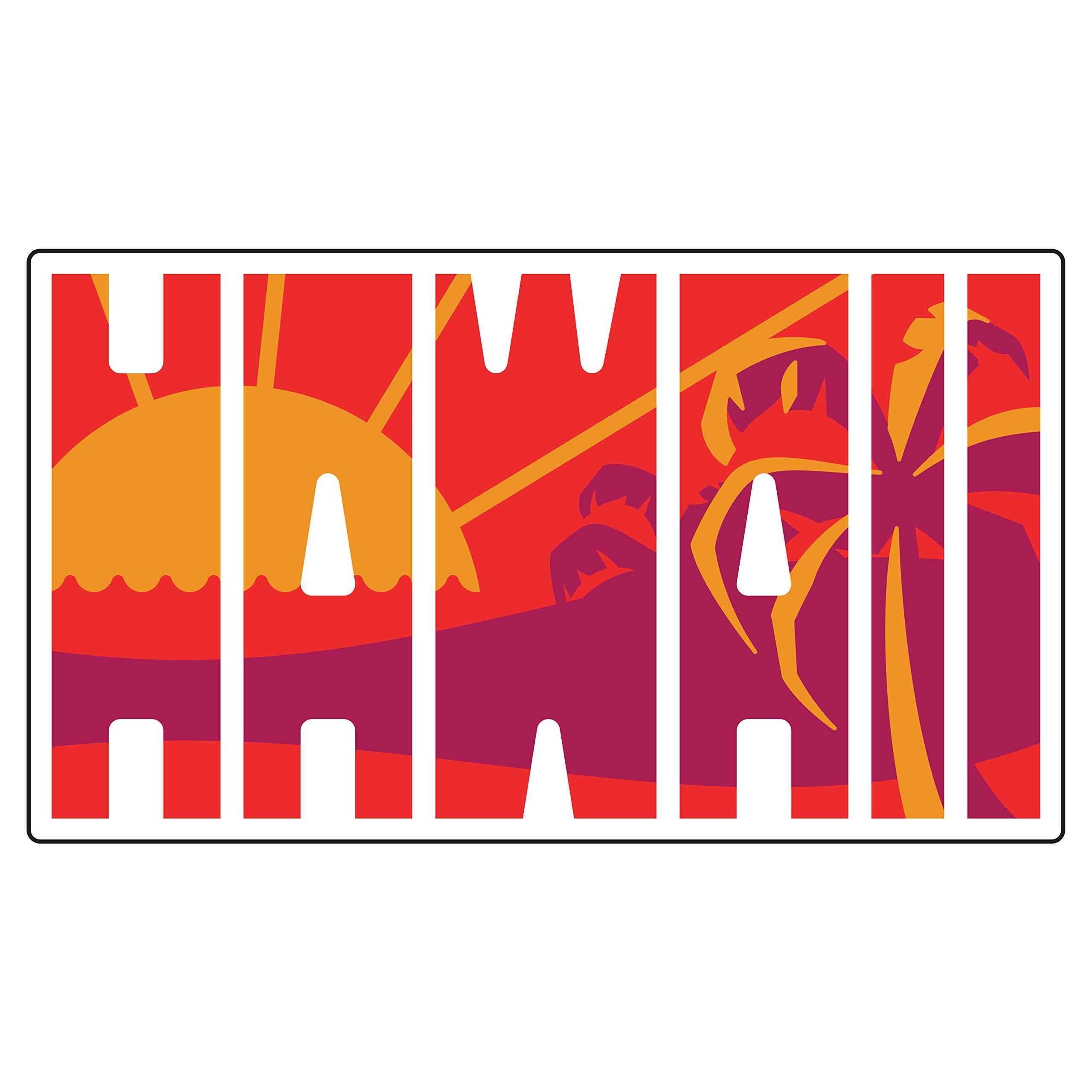 Vagabond Heart Hawaii Sticker - Weatherproof Vinyl Hawaii Souvenir Decal