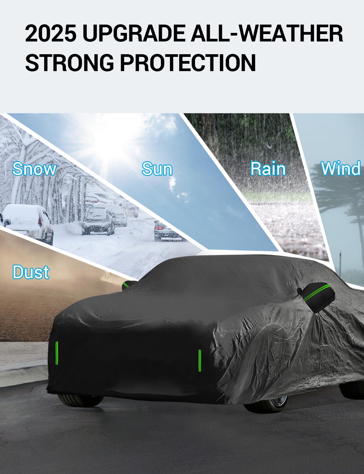 Proadsy 2025 Upgrade Car Cover Custom Fit For Honda Odyssey Minivan 2021-2025, Waterproof All Weather For Automobiles, Full Exte