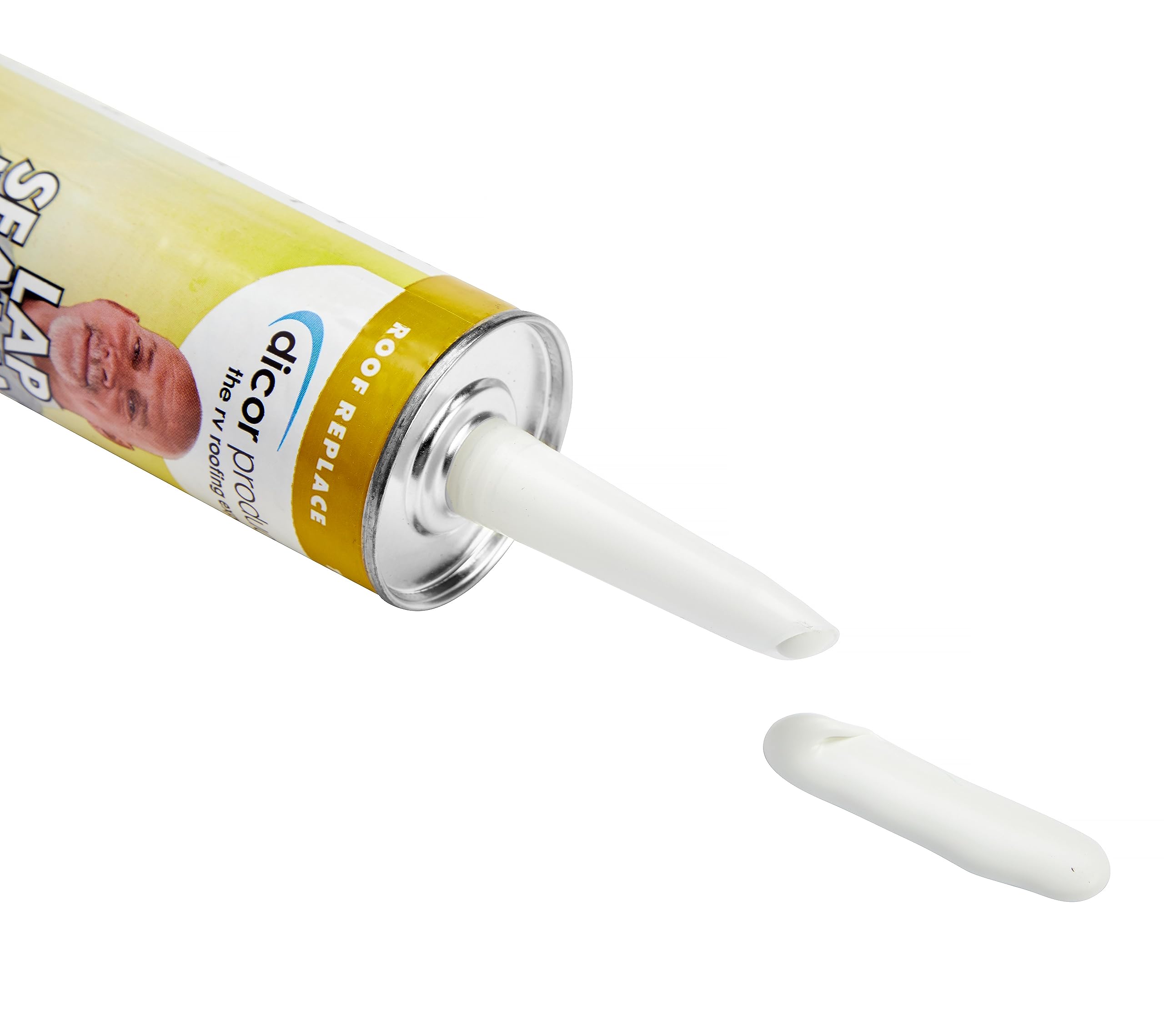 Dicor 551Lsw-1 Haps-Free Non-Leveling Lap Sealant - 10.3 Oz, White, Secure, Ideal For Rv Roofing, Maintenance, Repair, Appliance