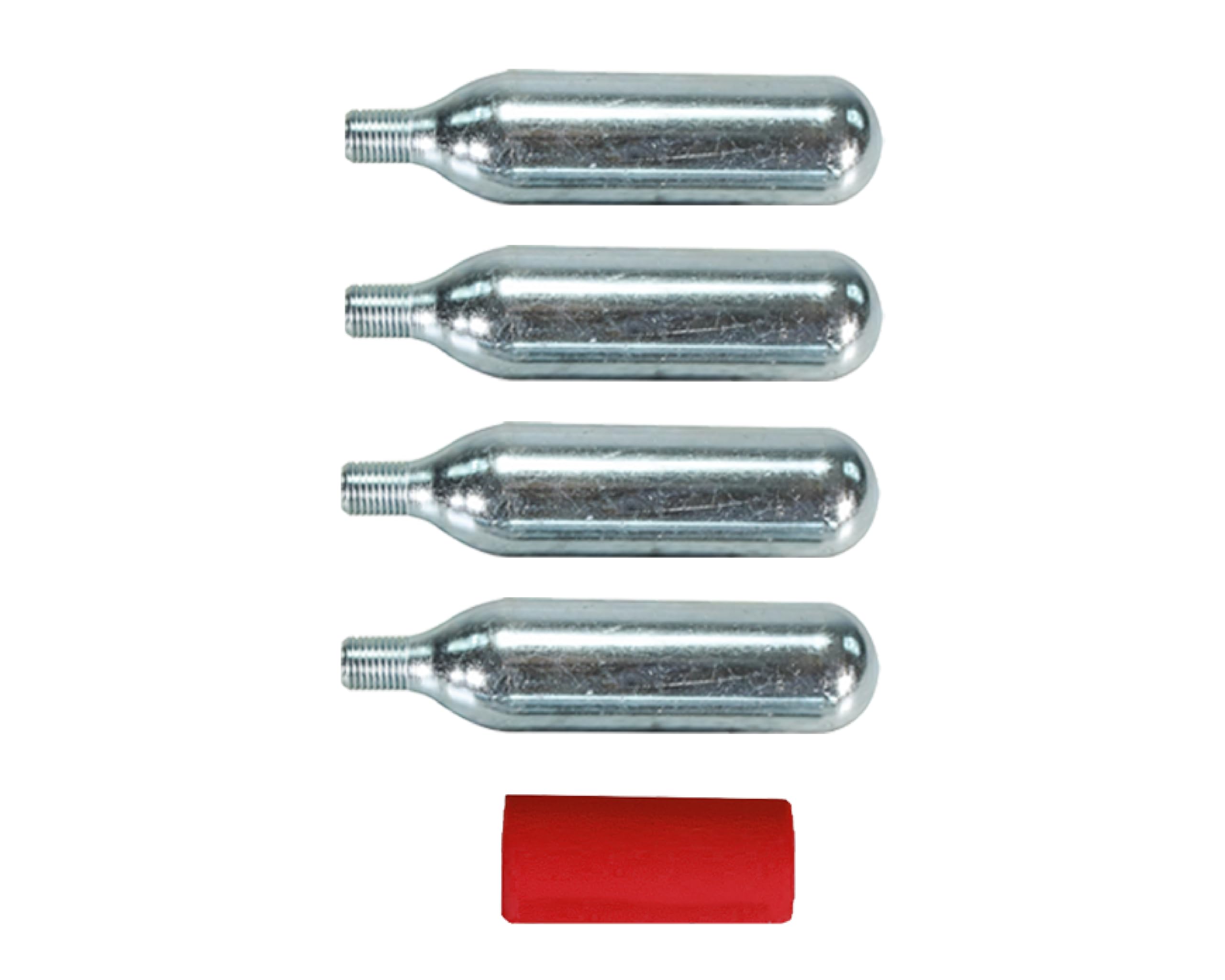 Stop & Go 1090 7 Piece Tire Inflation Kit with CO2, Hose, Sleeve & Storage Bag for Flats on Motorcycle, ATV, Lawn Mower, Golf Ca