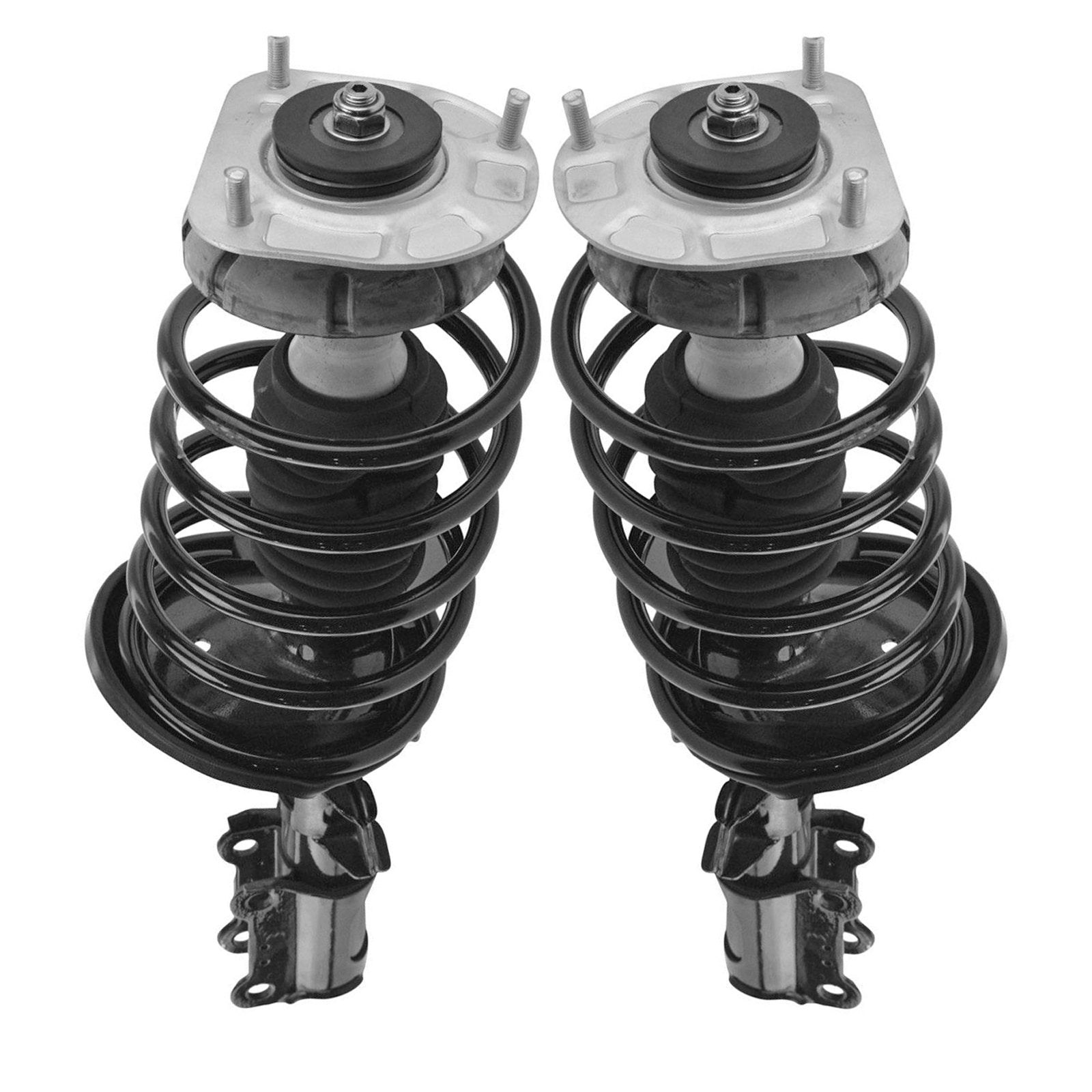 Trq Front Strut & Coil Spring Assembly Set Driver & Passenger Sides Compatible With 01-09 Volvo S60 99-06 S80 01-07 V70